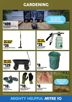 Mitre 10 catalogue - valid from 13.08.2025 | Page: 19 | Products: Cart, Weed, Sandals, Bag