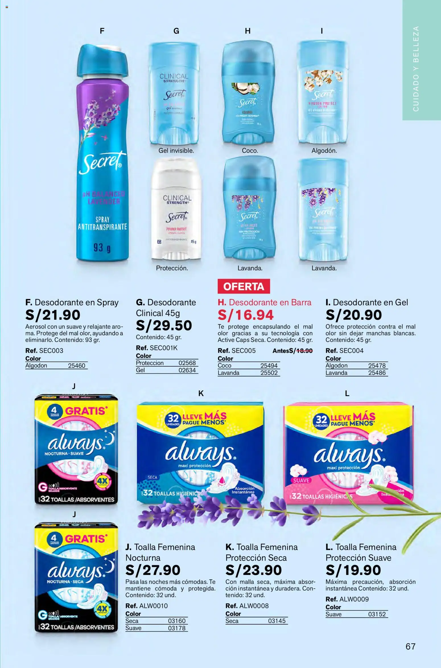 Catálogo Leonisa válido desde 16.01.2026 | Página: 67 | Productos: Desodorante, Antitranspirante, Cómoda, Té