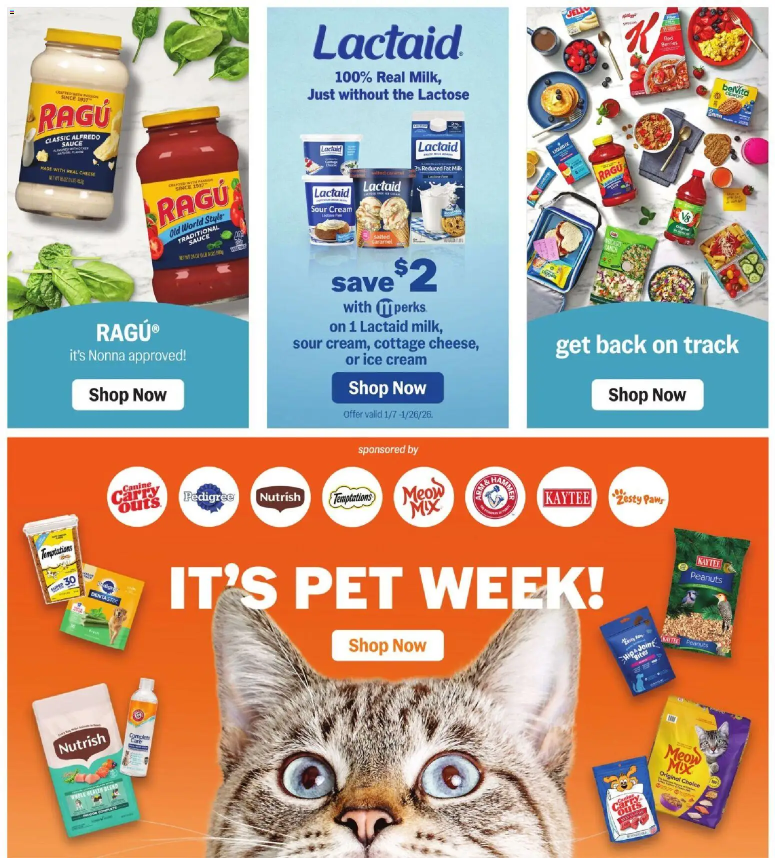 Meijer Weekly Ad - valid from 14.01.2026 | Page: 42 | Products: Pan, Cheese, Sour cream, Ice cream