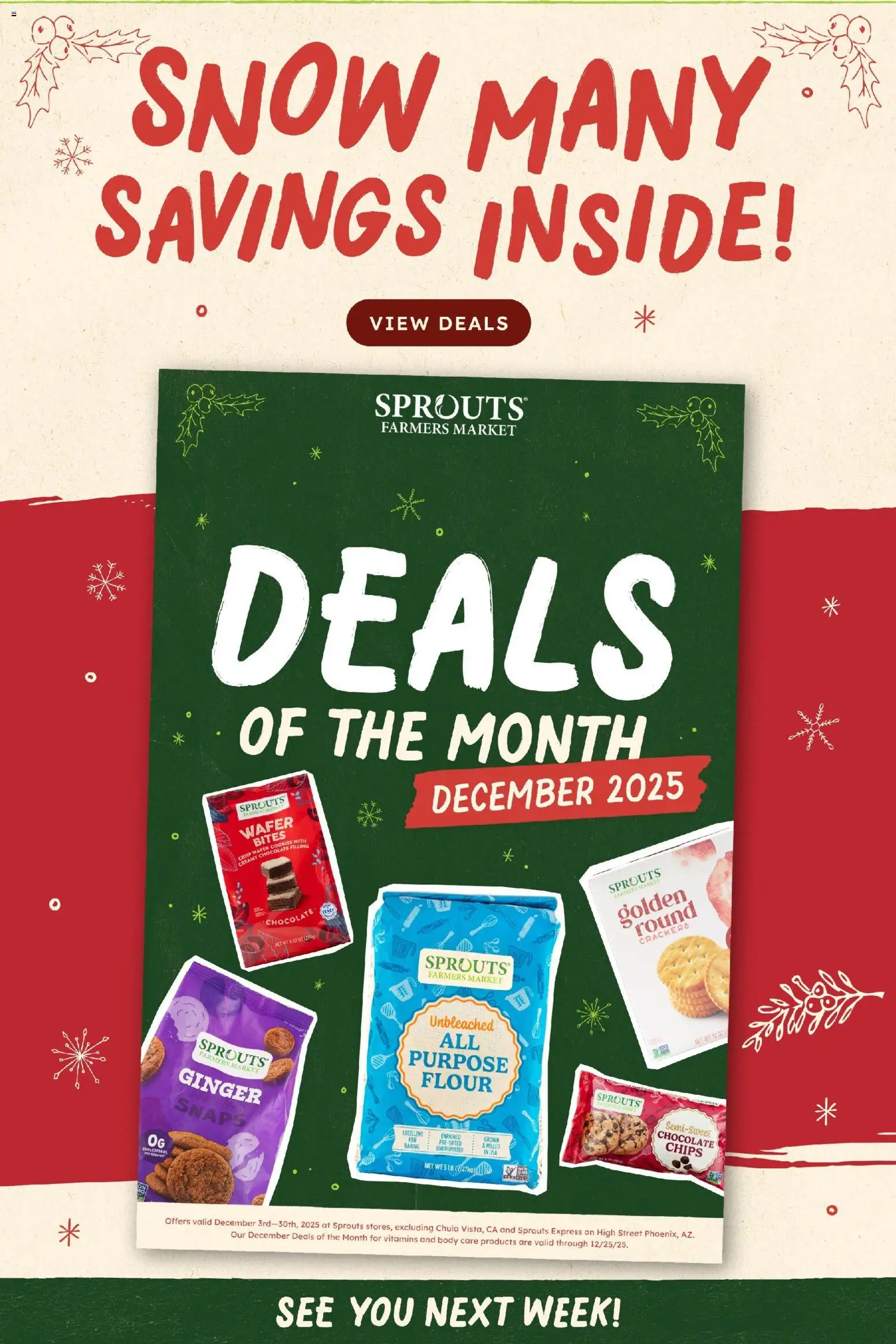 Sprouts Weekly Ad - valid from 10.12.2025 | Page: 13 | Products: Ginger, Chocolate, Chips, Cookies