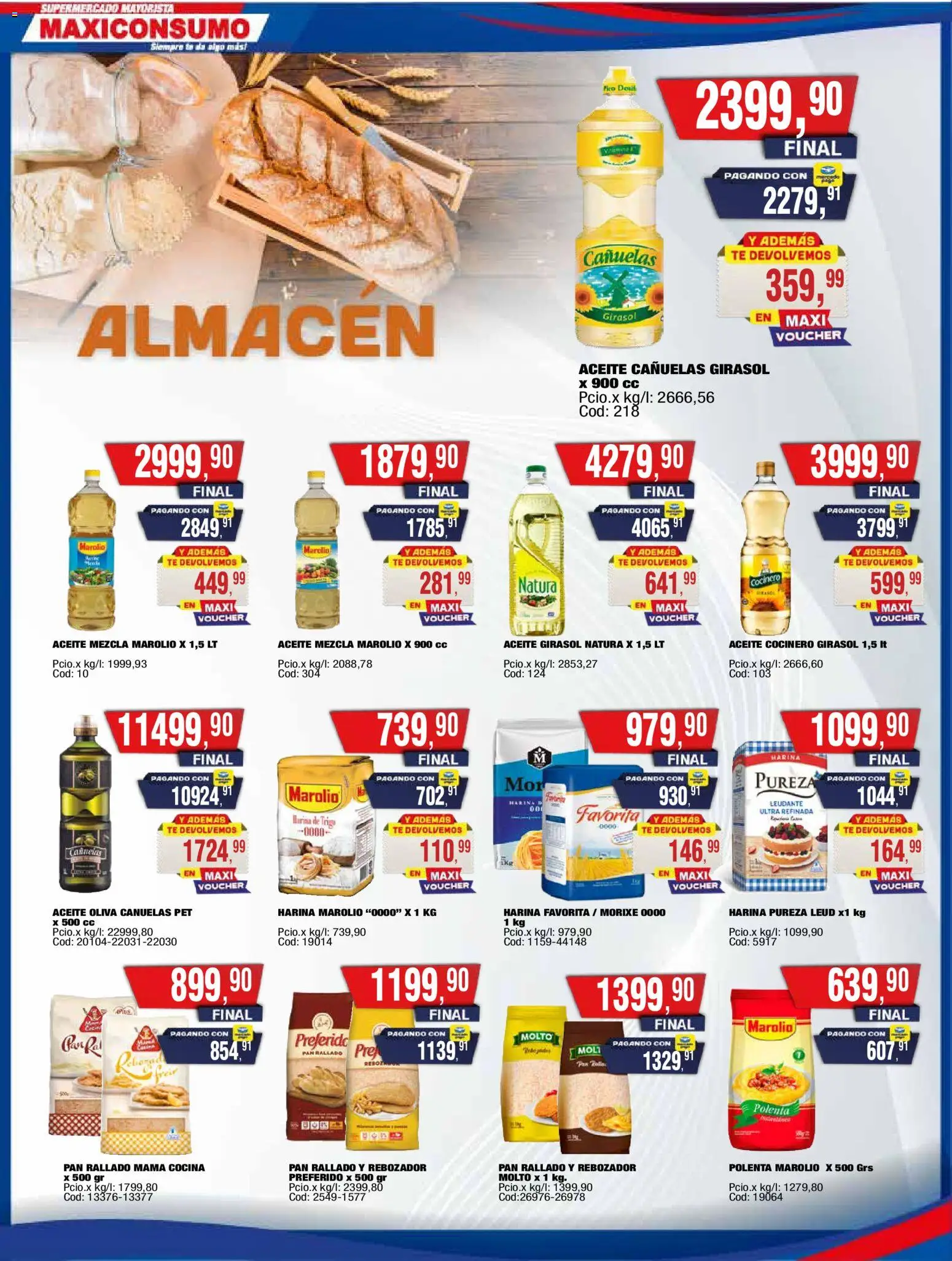 Maxiconsumo ofertas │ válido desde el 24.11.2025 | Página: 2 | Productos: Cocina, Polenta, Té, Pan rallado