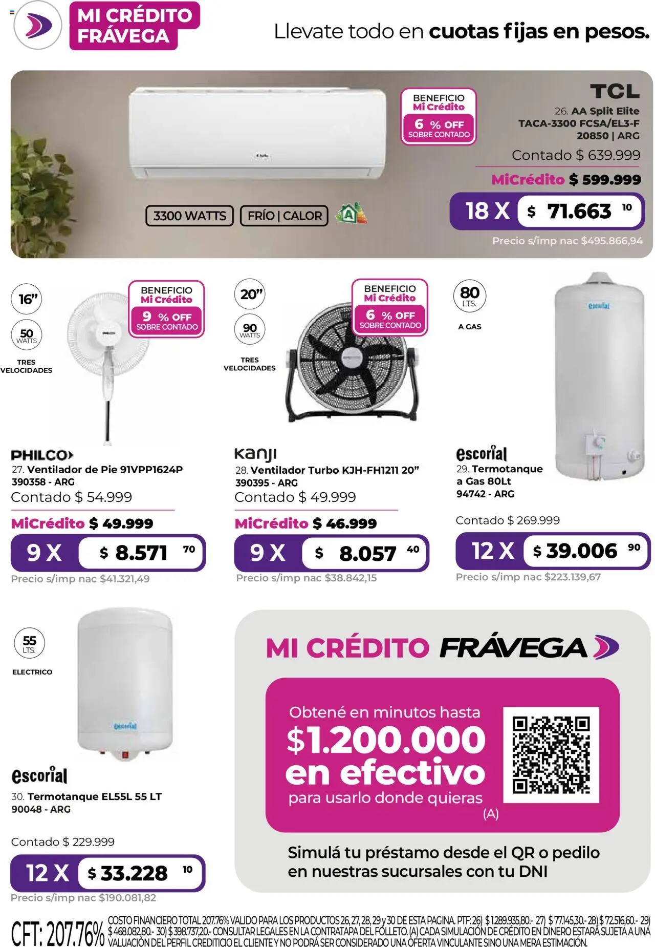 Frávega ofertas │ válido desde el 01.09.2025 | Página: 5 | Productos: Perfil, Ventilador, Sobre, Termotanque