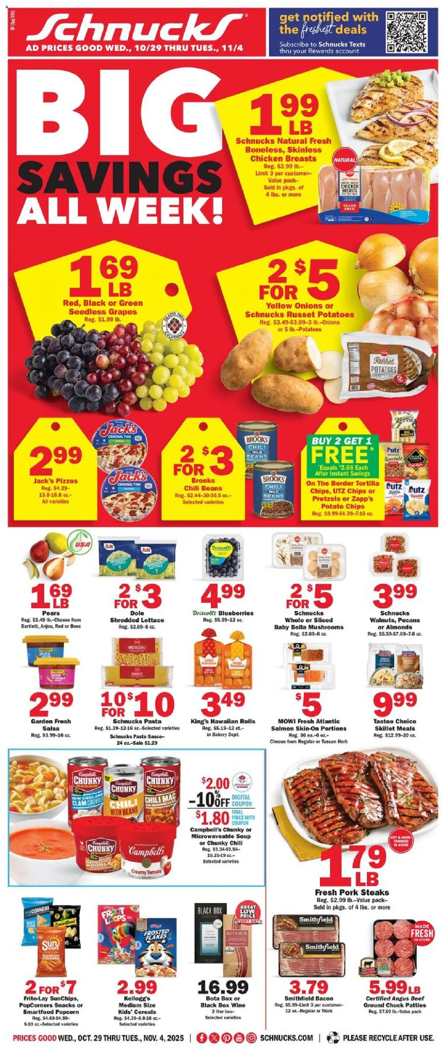 Schnucks Weekly Print Ad - IN - valid from 29.10.2025 | Page: 1