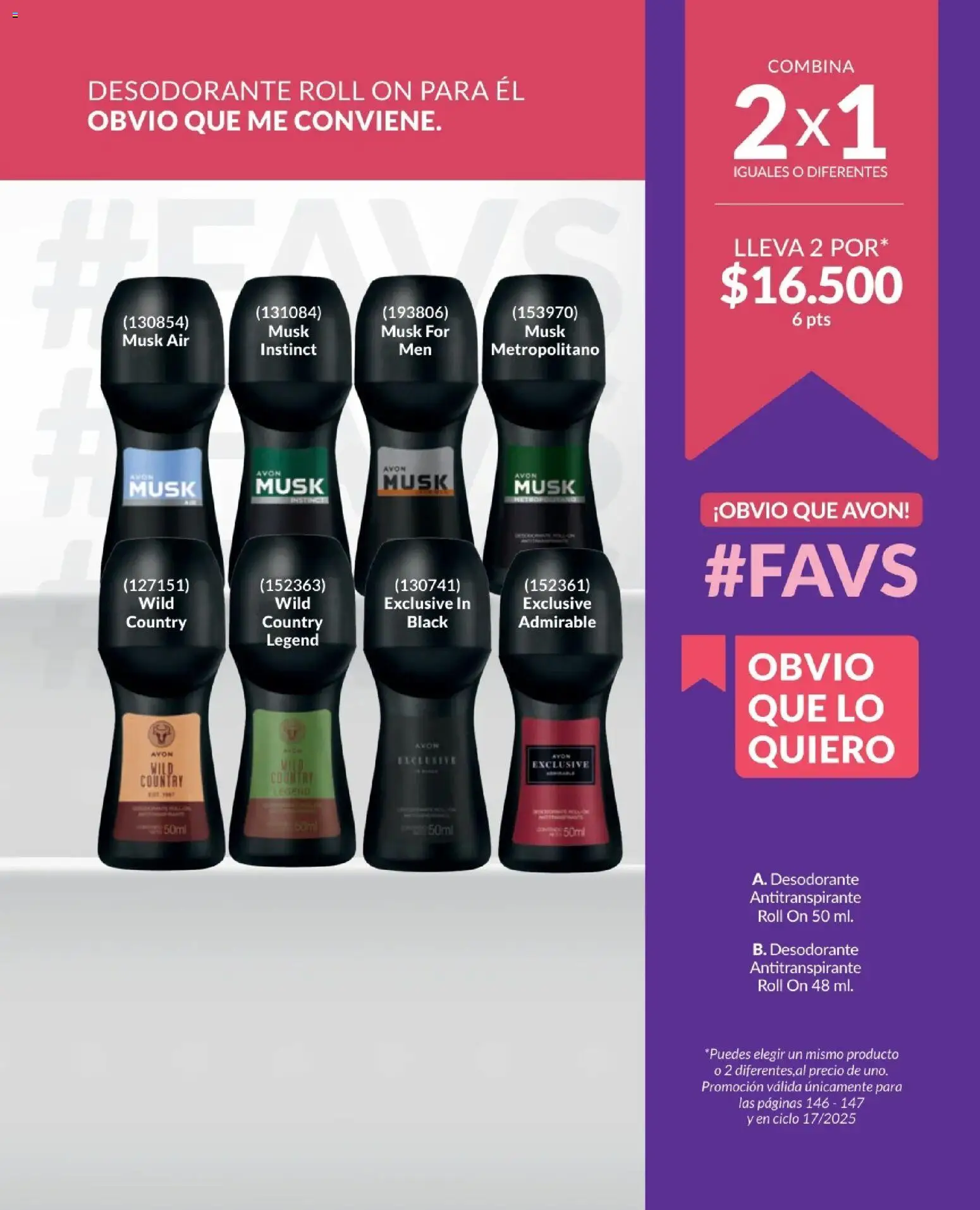 Avon revista - valida desde el 01.12.2025 | Página: 147 | Productos: Desodorante, Antitranspirante