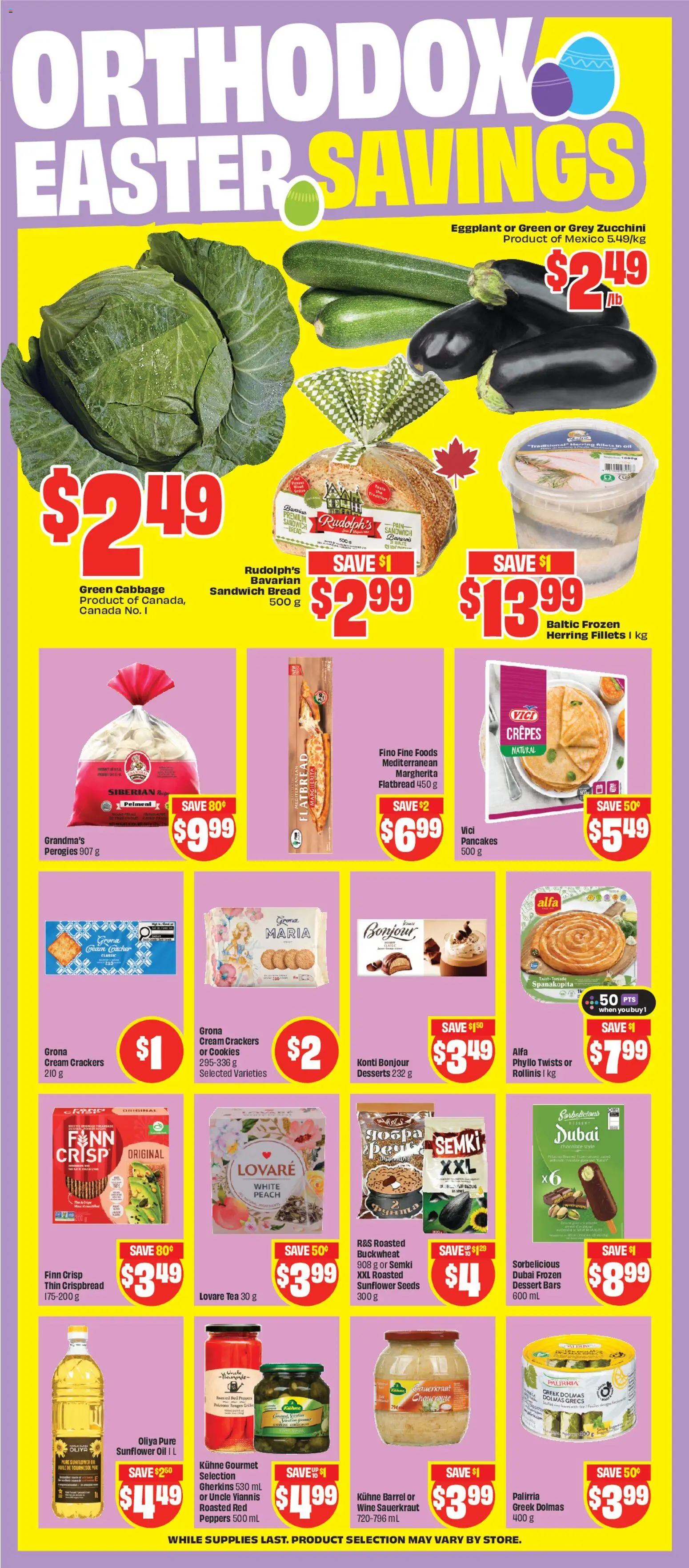 FreshCo flyer valid from 02.04.2026 | Page: 8 | Products: Cream, Oil, Bread, Chocolate