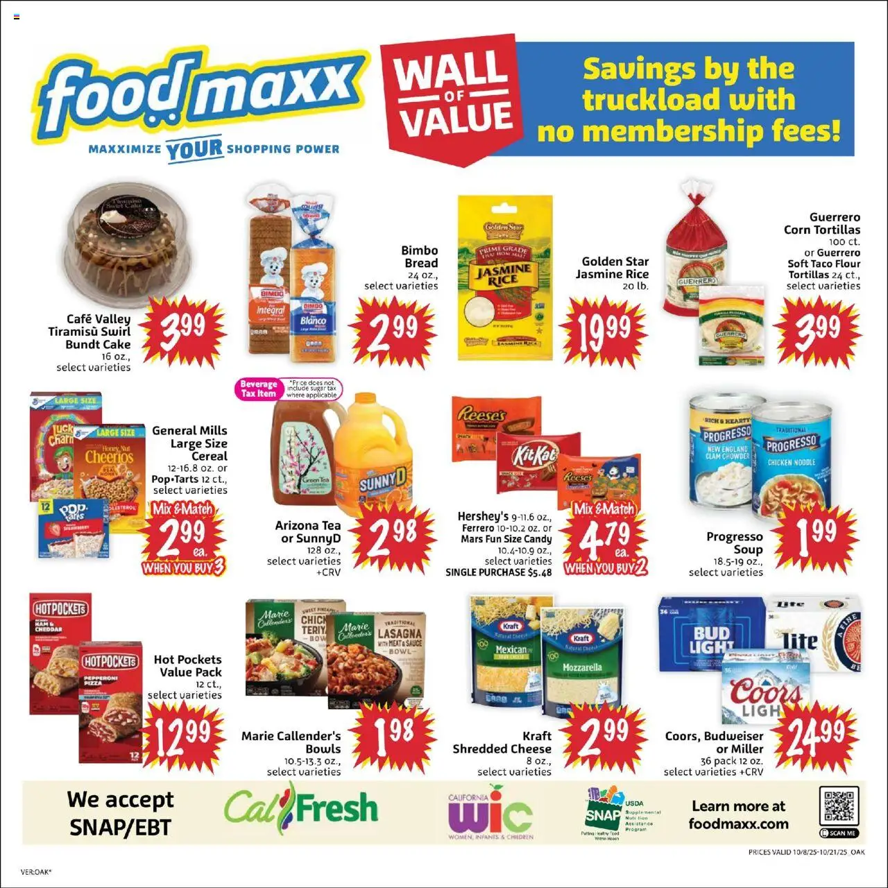 FoodMaxx Weekly Ad - valid from 08.10.2025 | Page: 2 | Products: Green Tea, Ham, Bow, Tea