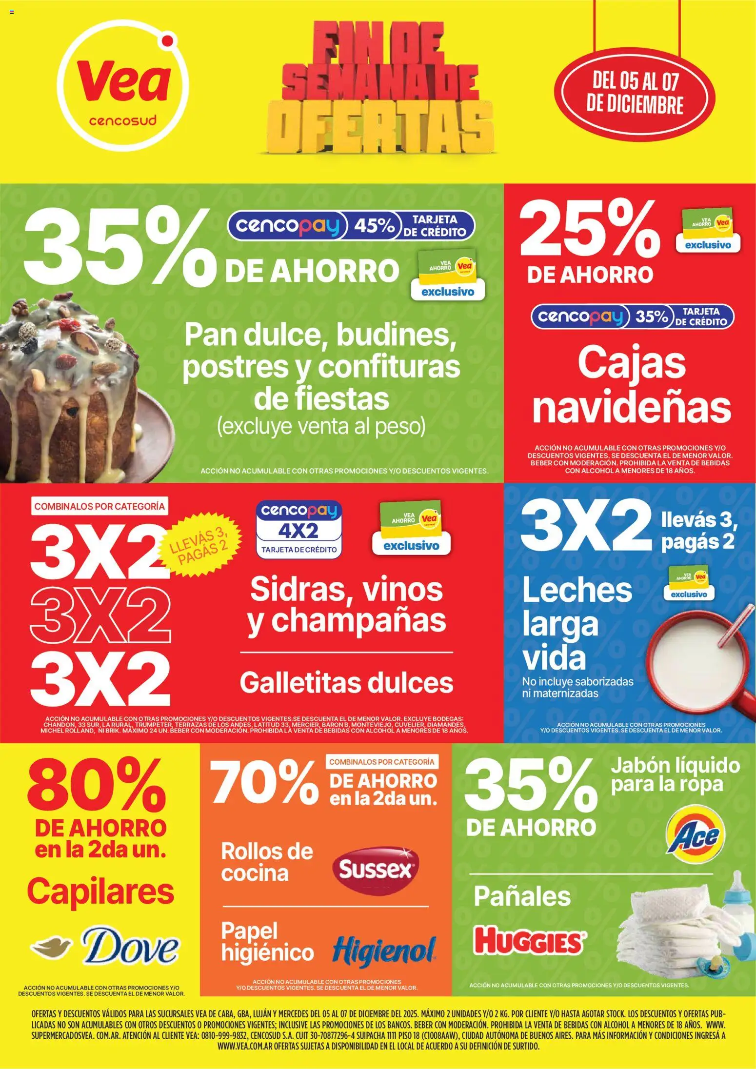 Vea ofertas │ válido desde el 05.12.2025 | Página: 1 | Productos: Papel higiénico, Galletitas, Jabón líquido, Ropa