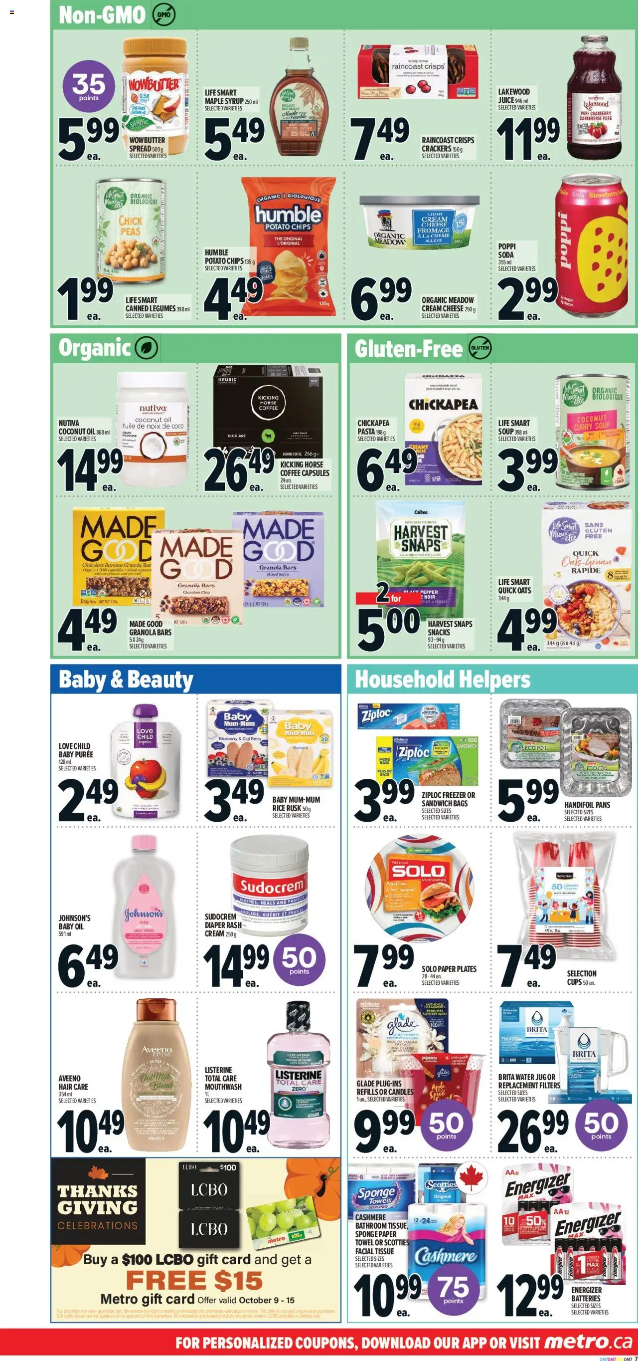 Metro flyer valid from 09.10.2025 | Page: 13 | Products: Rice, Freezer, Milk, Chocolate