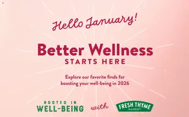 Preview of Fresh Thyme weekly ads valid from 01.01.2026