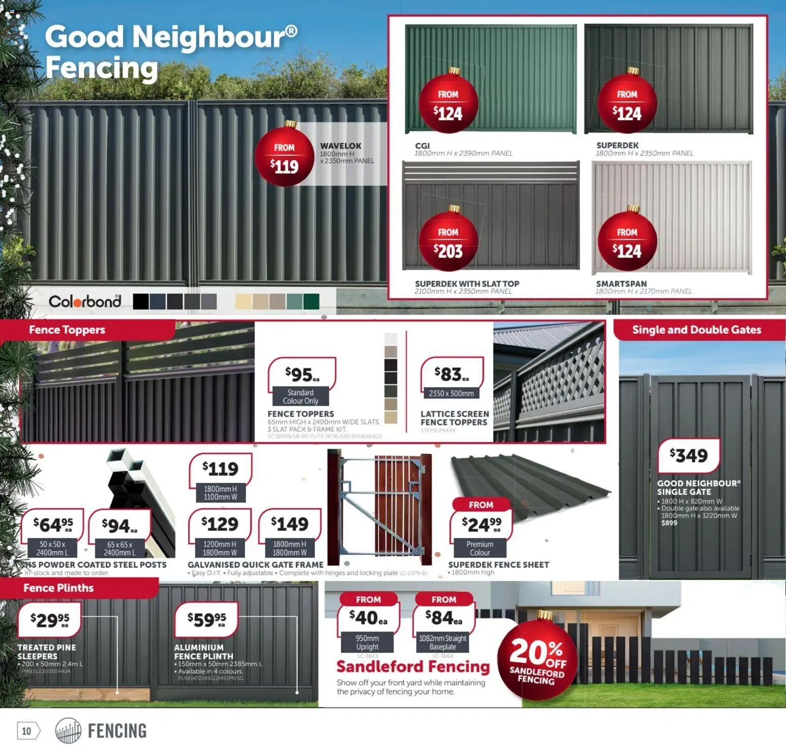 Stratco catalogue - valid from 31.10.2025 | Page: 10 | Products: Fence, Gate, Powder, Screen