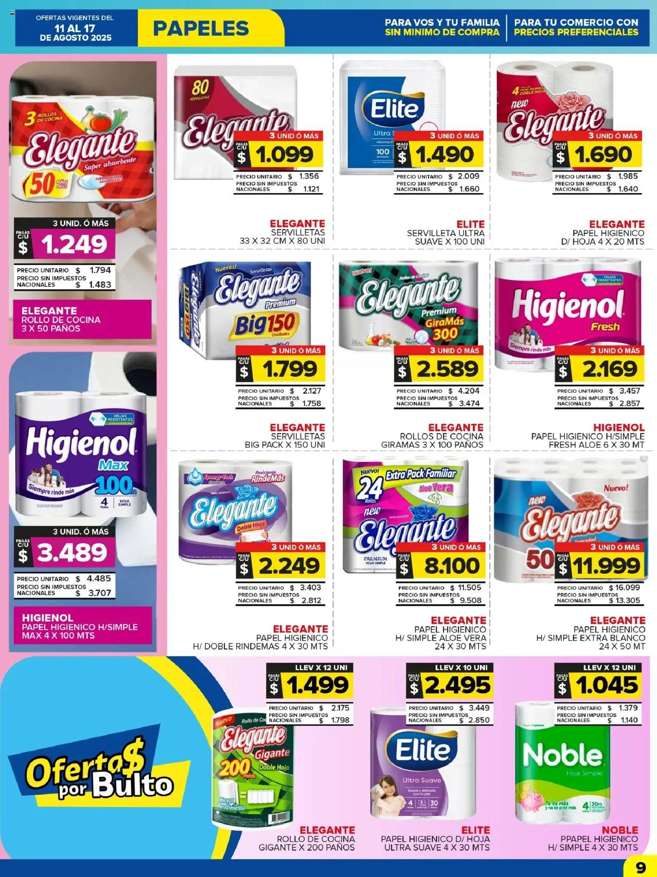 Carrefour Maxi catálogo │ válido desde el 11.08.2025 | Página: 9 | Productos: Papel higiénico, Cocina, Servilletas, Té