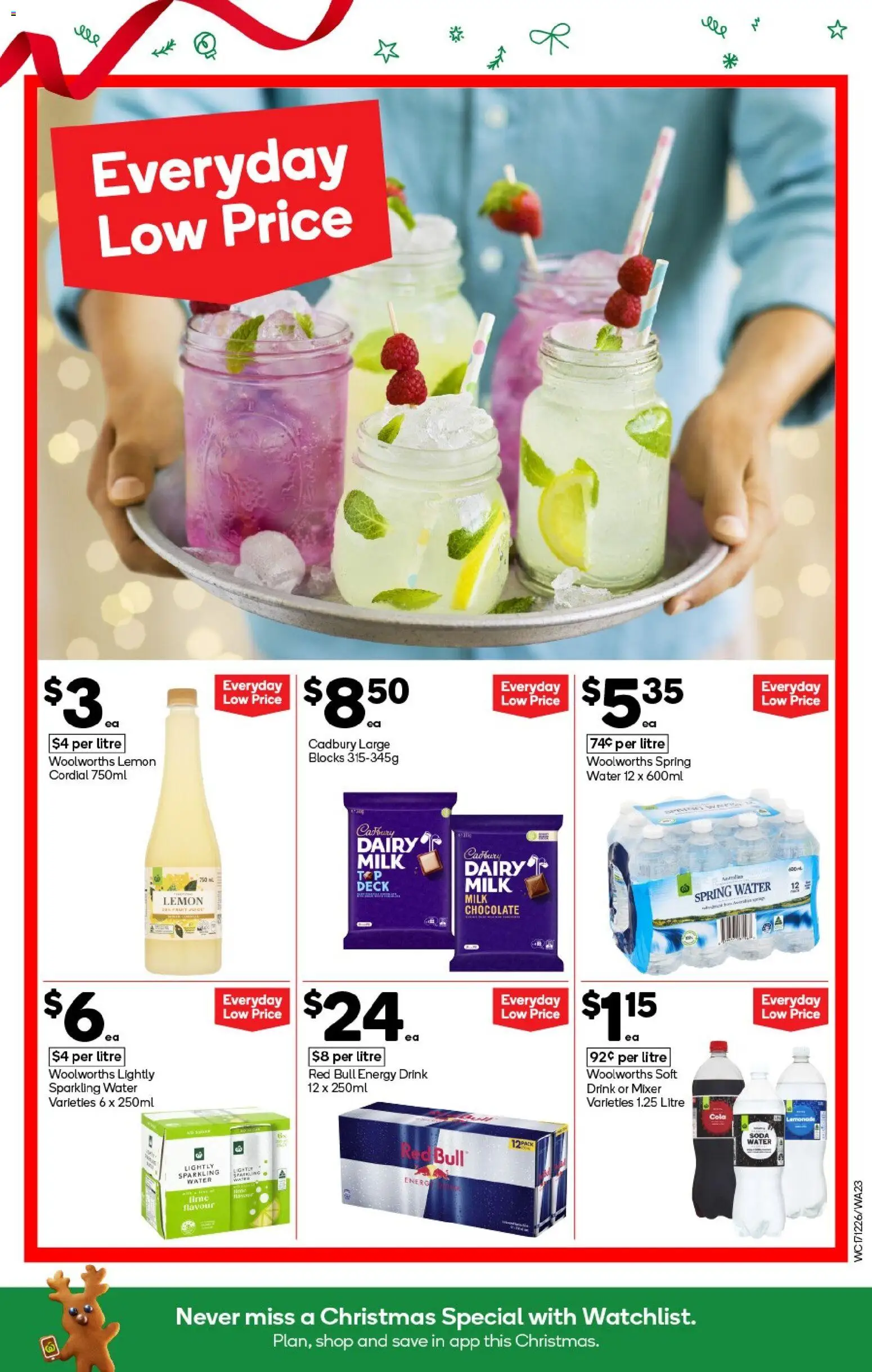 Woolworths catalogue - valid from 17.12.2025 | Page: 23 | Products: Chocolate, Water, Lemon, Lime