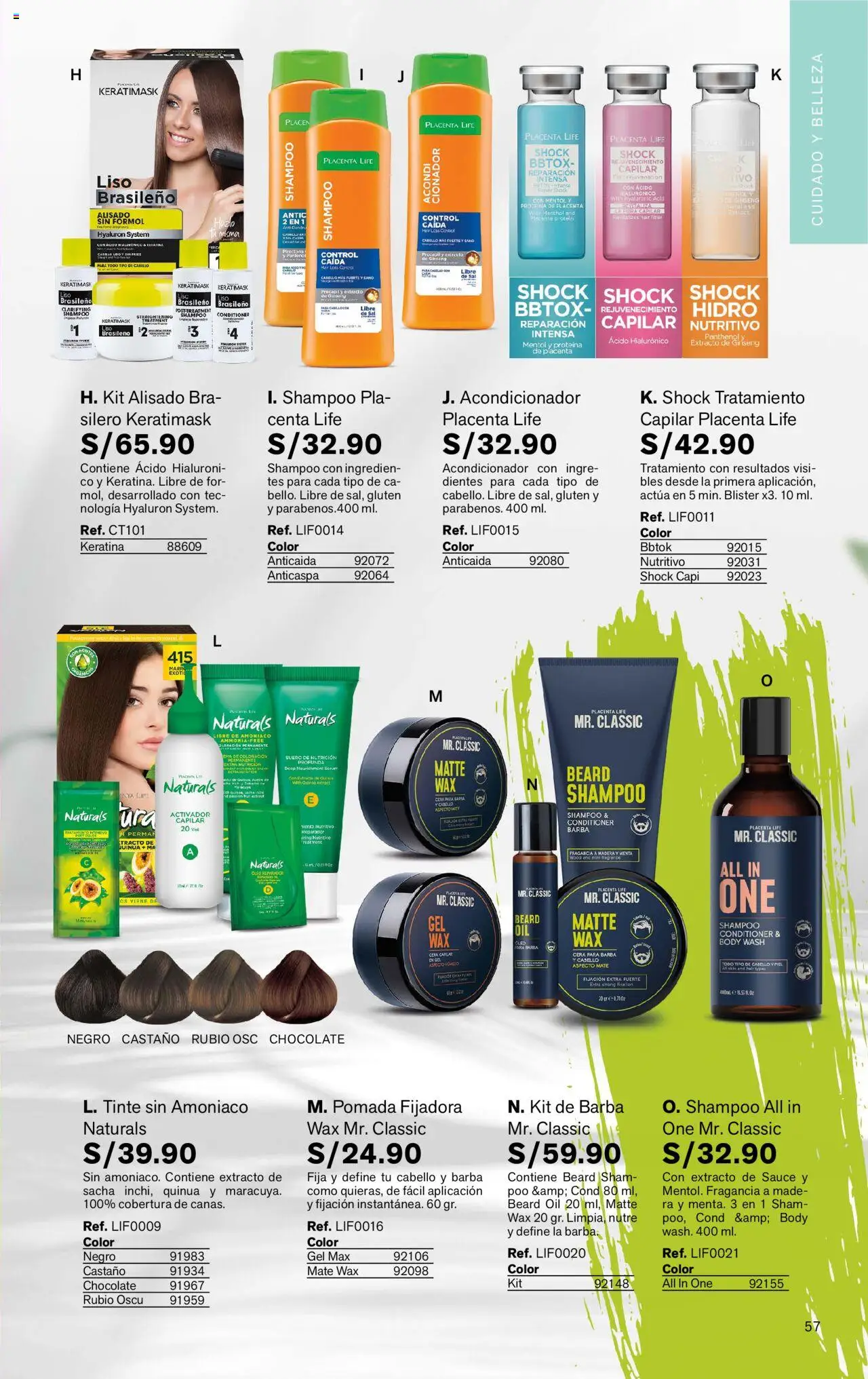 Catálogo Leonisa válido desde 24.06.2025 | Página: 57 | Productos: Shampoo, Acondicionador, Chocolate, Fragancia