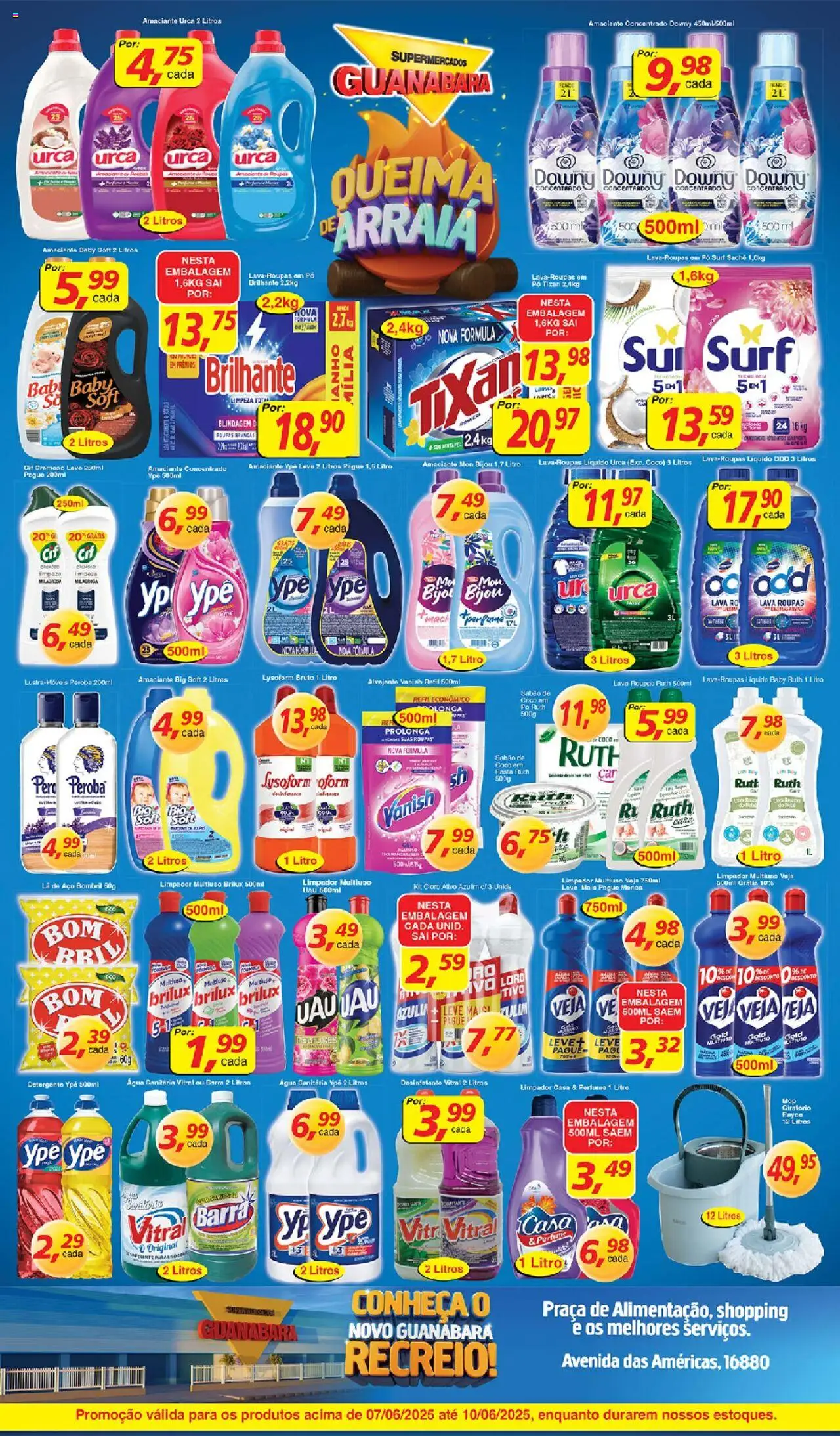 Supermercados Guanabara Folheto - válido de 07.06.2025 | Página: 7 | Produtos: Azulim, Pó, Sabão, Pá