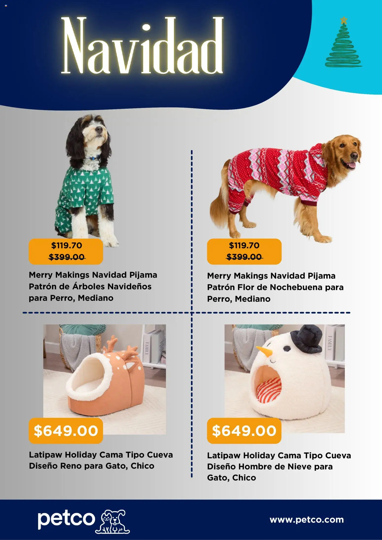 Nuevas ofertas de PetCo válidas en toda la República Mexicana desde el 07.11.2025. ¡Encuentra las mejores ofertas en PetCo catálogo! | Página: 3 | Productos: Pijama, Cama