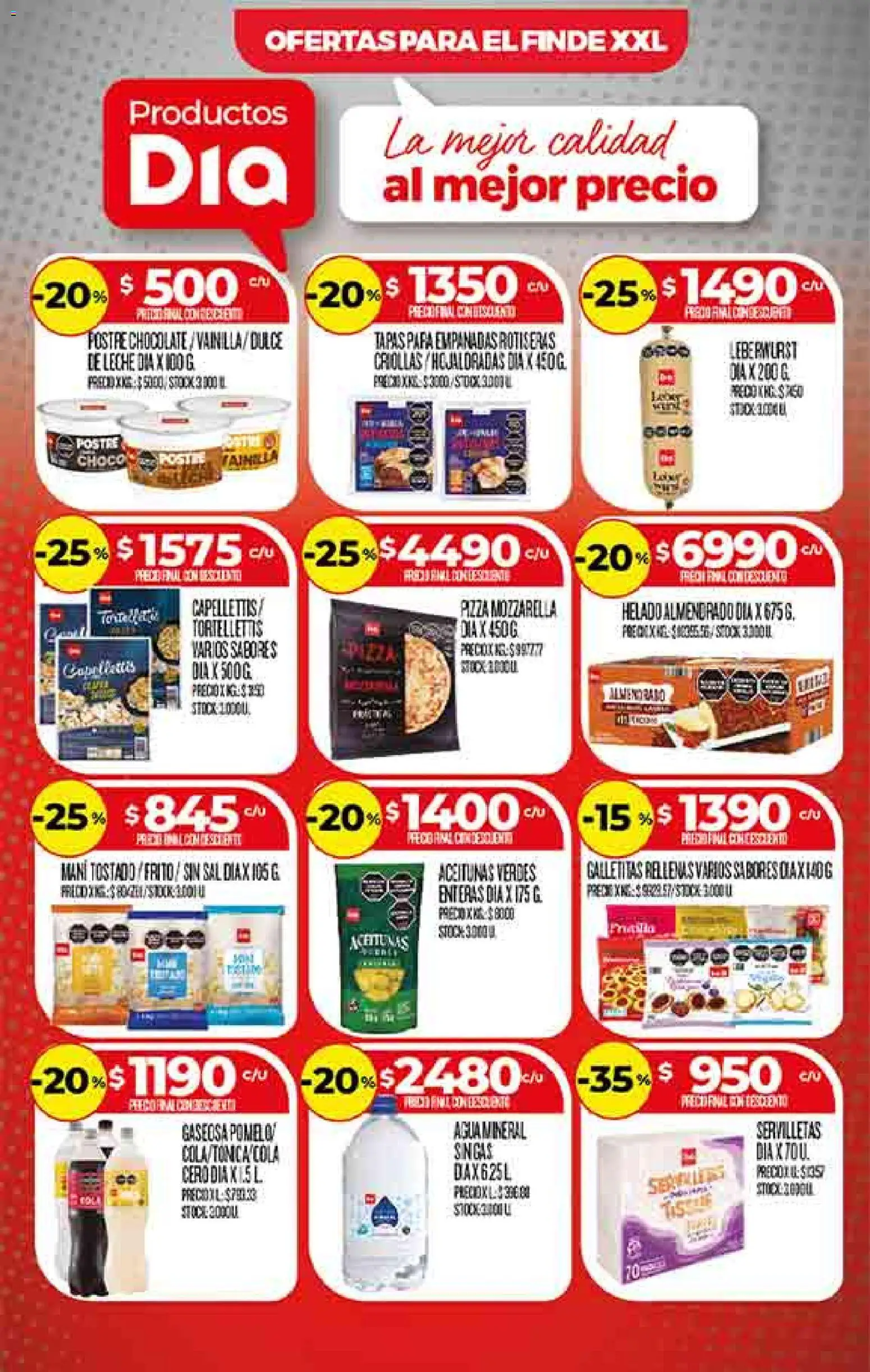 Supermercado DIA Ofertas │ válido desde el 19.11.2025 | Página: 6 | Productos: Helado, Leche, Chocolate, Pizza