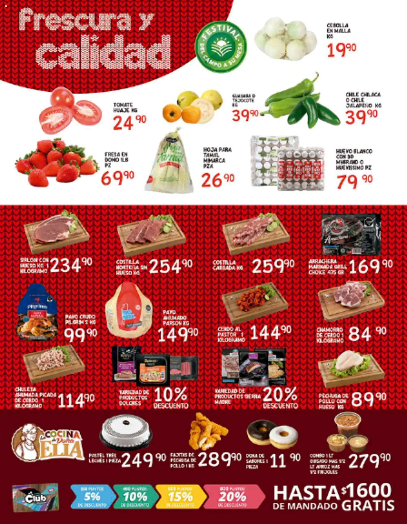 Nuevas ofertas de Alsuper válidas en toda la República Mexicana desde el 12.12.2025. ¡Encuentra las mejores ofertas en Alsuper folleto Saltillo! | Página: 2 | Productos: Pollo, Pastel, Cerdo, Sierra