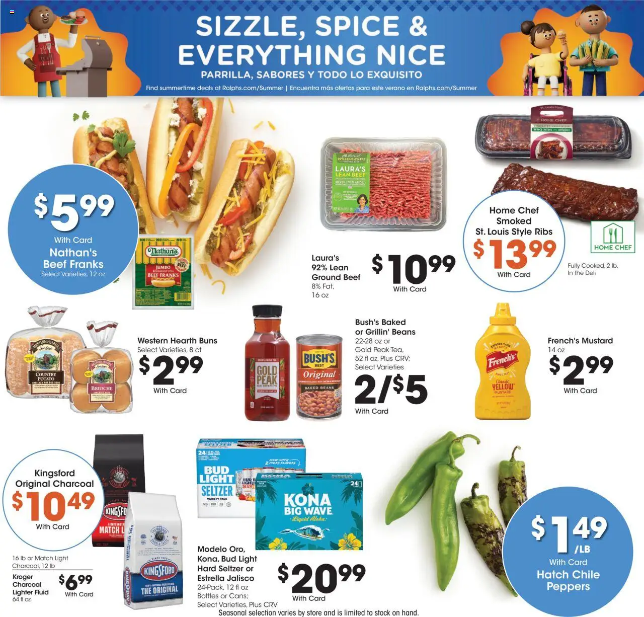 Ralphs Weekly Ad - valid from 20.08.2025 | Page: 6 | Products: Peppers, Beef, Lighter