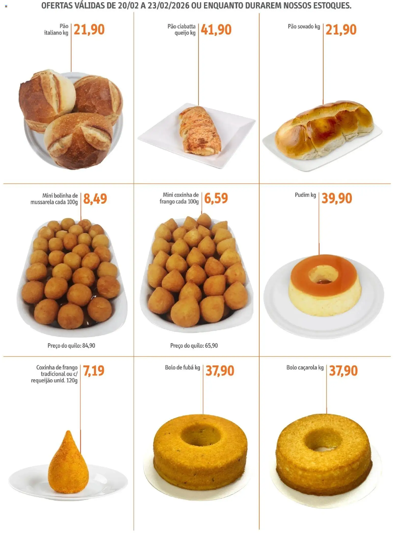 Sonda Folheto - válido de 20.02.2026 | Página: 4 | Produtos: Queijo, Pão, Bolo, Requeijão