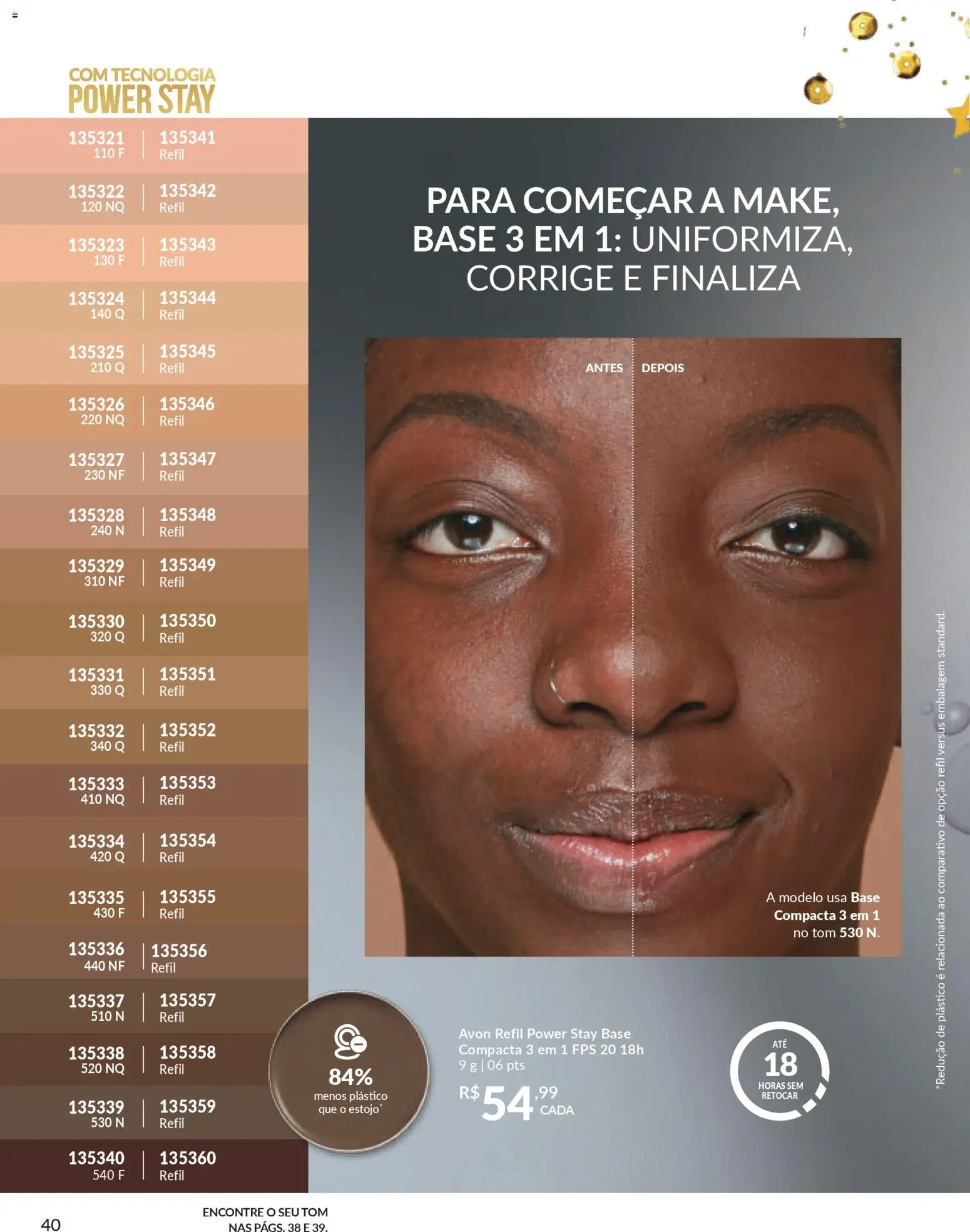 Avon Folheto - válido de 15.01.2026 | Página: 40 | Produtos: Base