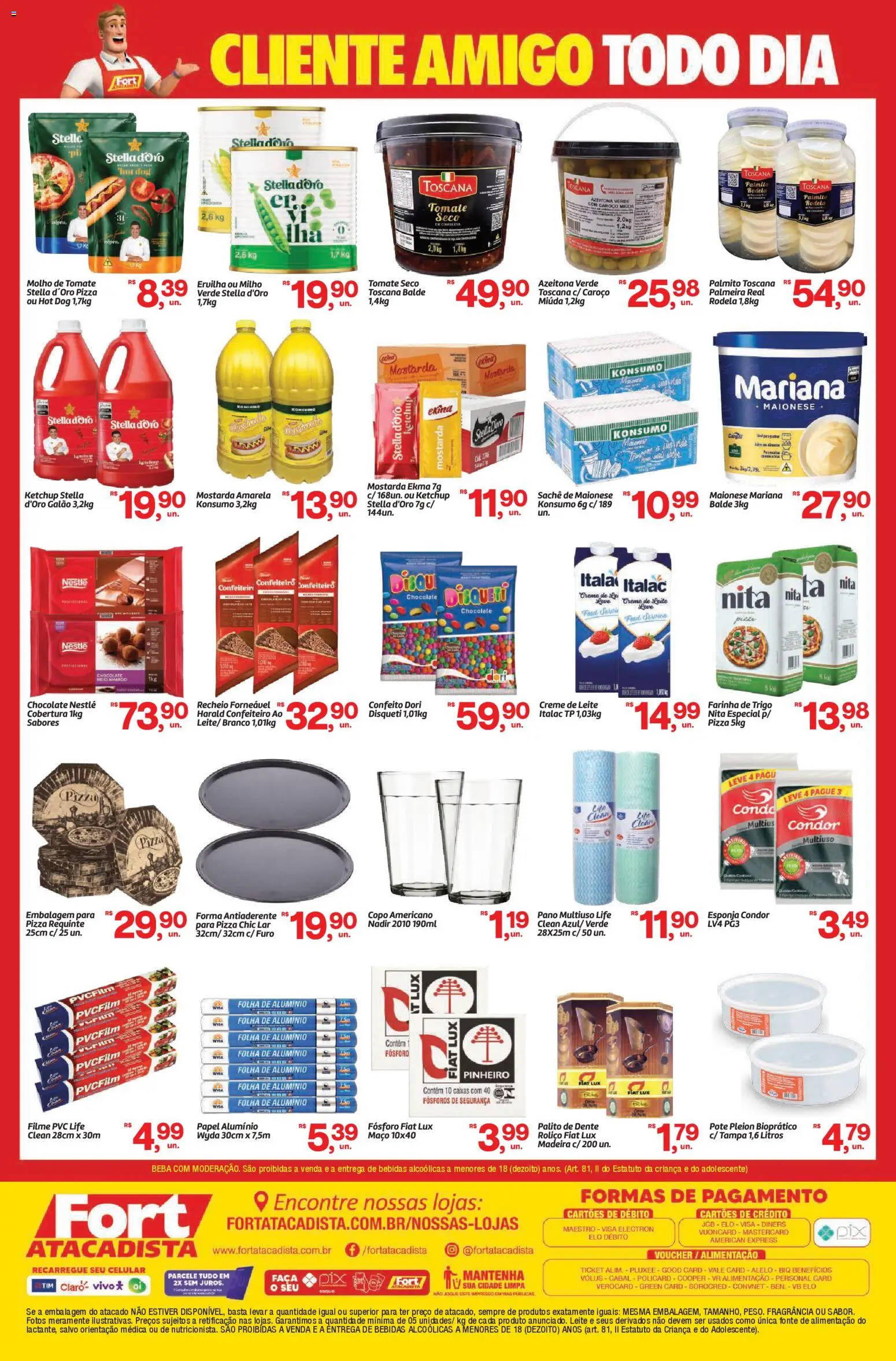 Fort Atacadista Folheto - válido de 10.11.2025 | Página: 2 | Produtos: Ervilha, Esponja, Leite, Balde