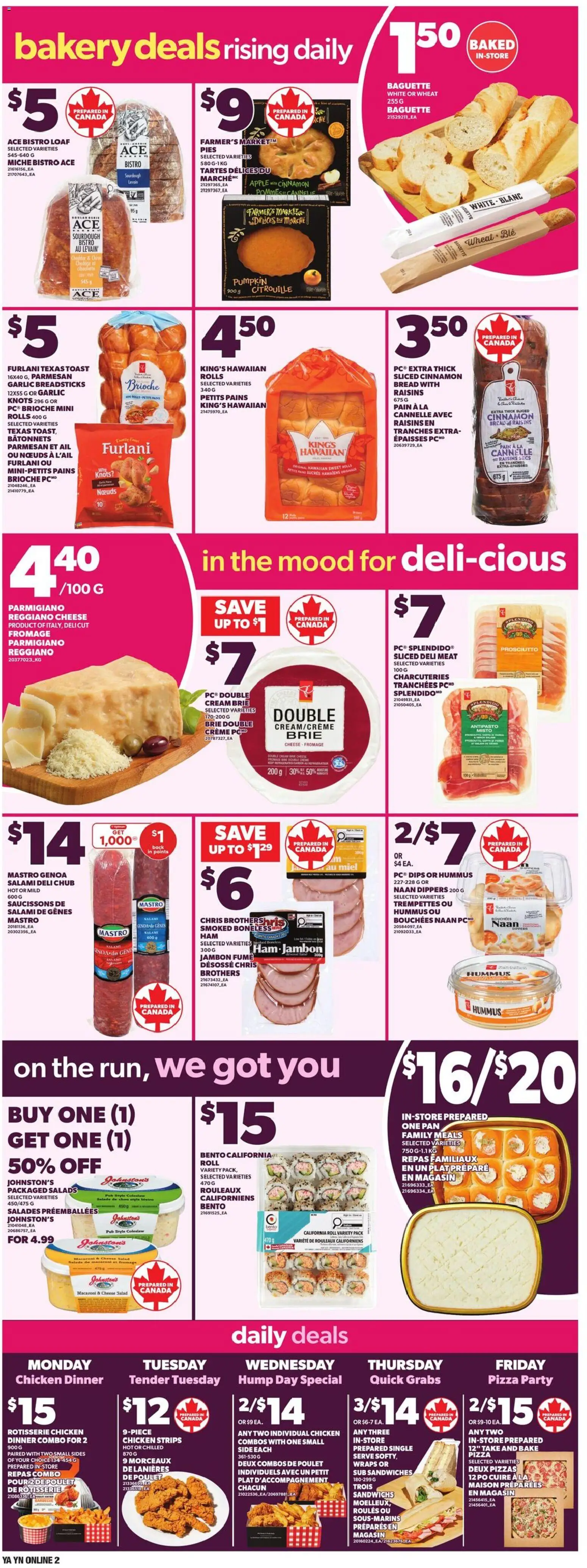 Independent Grocer flyer valid from 02.04.2026 | Page: 4 | Products: Salad, Bakery, Cheese, Chicken