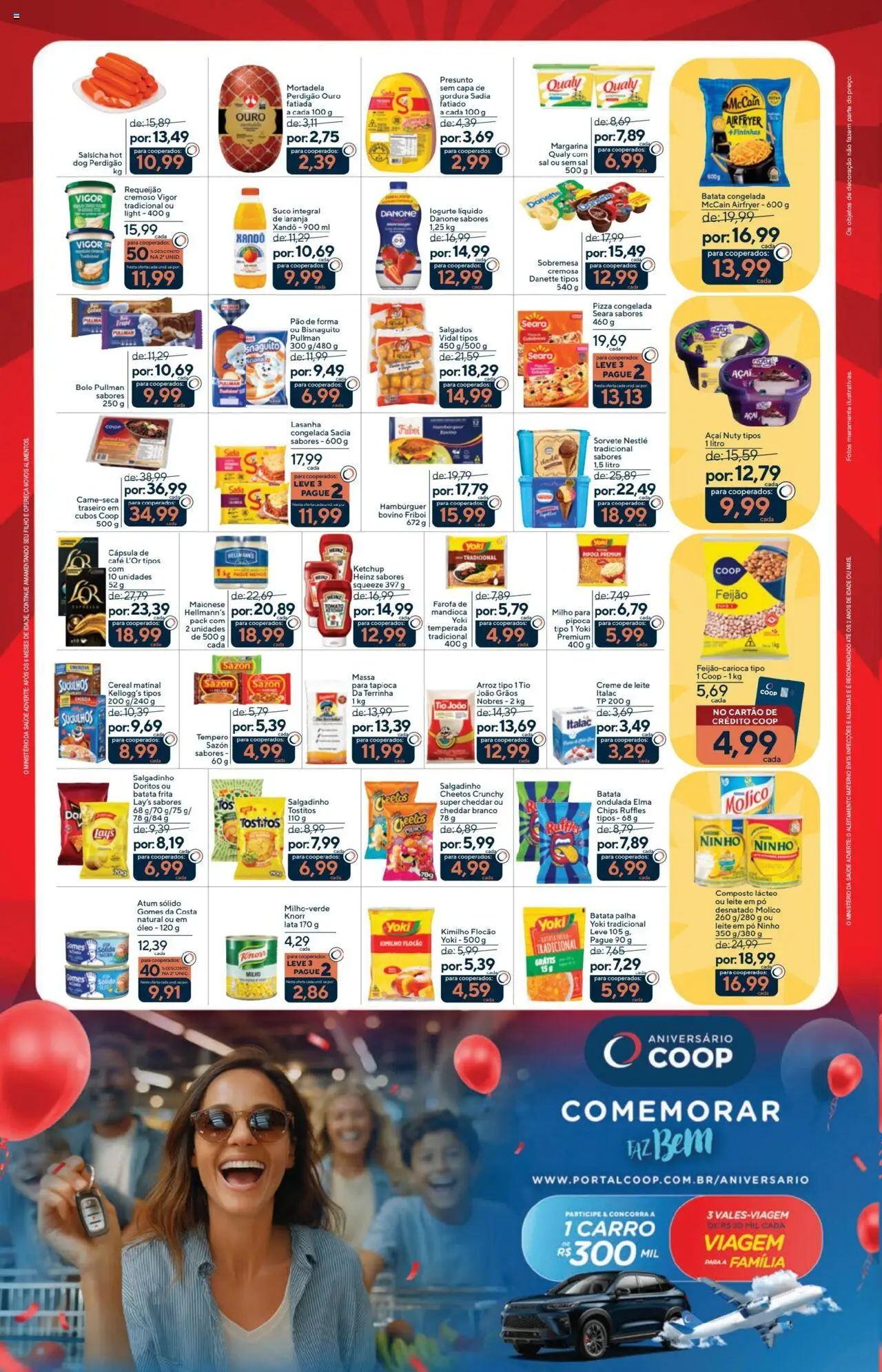 Coop Folheto - válido de 03.10.2025 | Página: 2 | Produtos: Salsicha, Leite, Cheddar, Sal