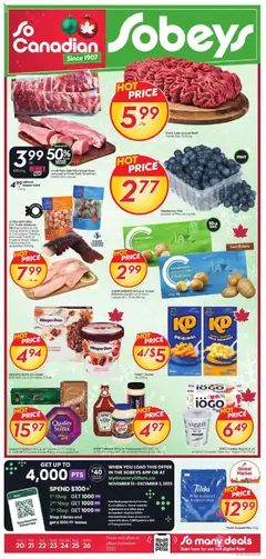 Preview of Sobeys weekly flyer / circulaire from shop Sobeys valid from 20.11.2025
