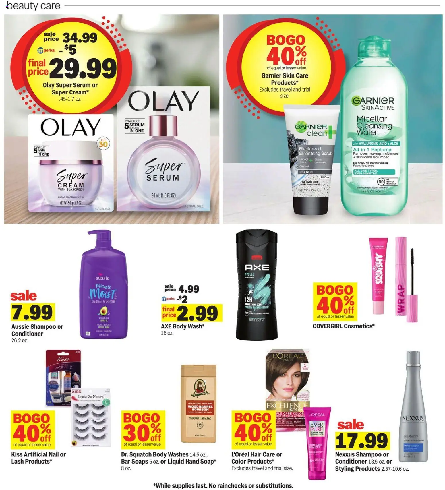Meijer Weekly Ad - MI - valid from 01.04.2026 | Page: 39 | Products: Fragrance, Sunscreen, Bourbon, Iron
