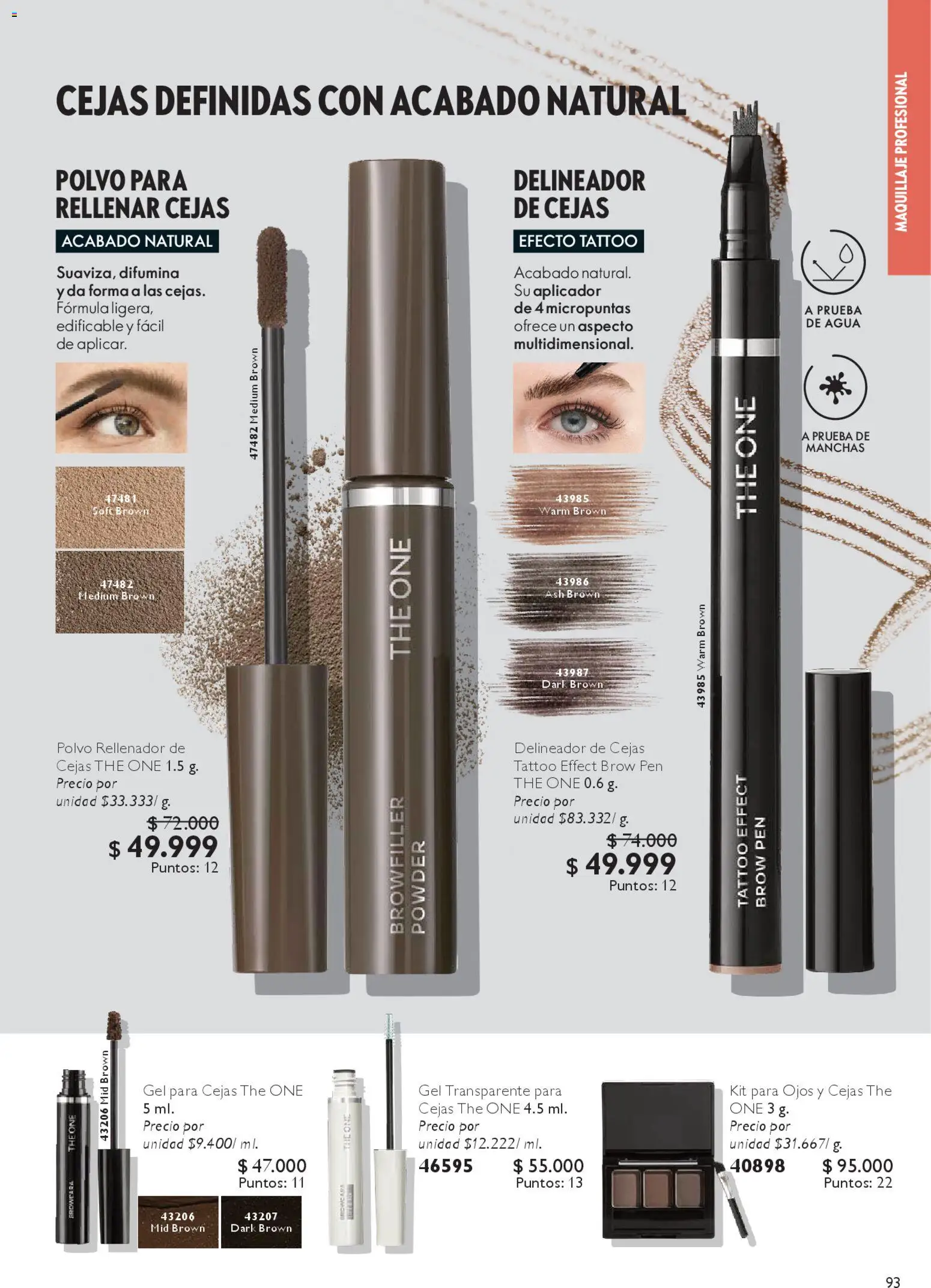 Oriflame revista - valida desde el 07.03.2026 | Página: 101 | Productos: Agua, Maquillaje, Polvo, Delineador