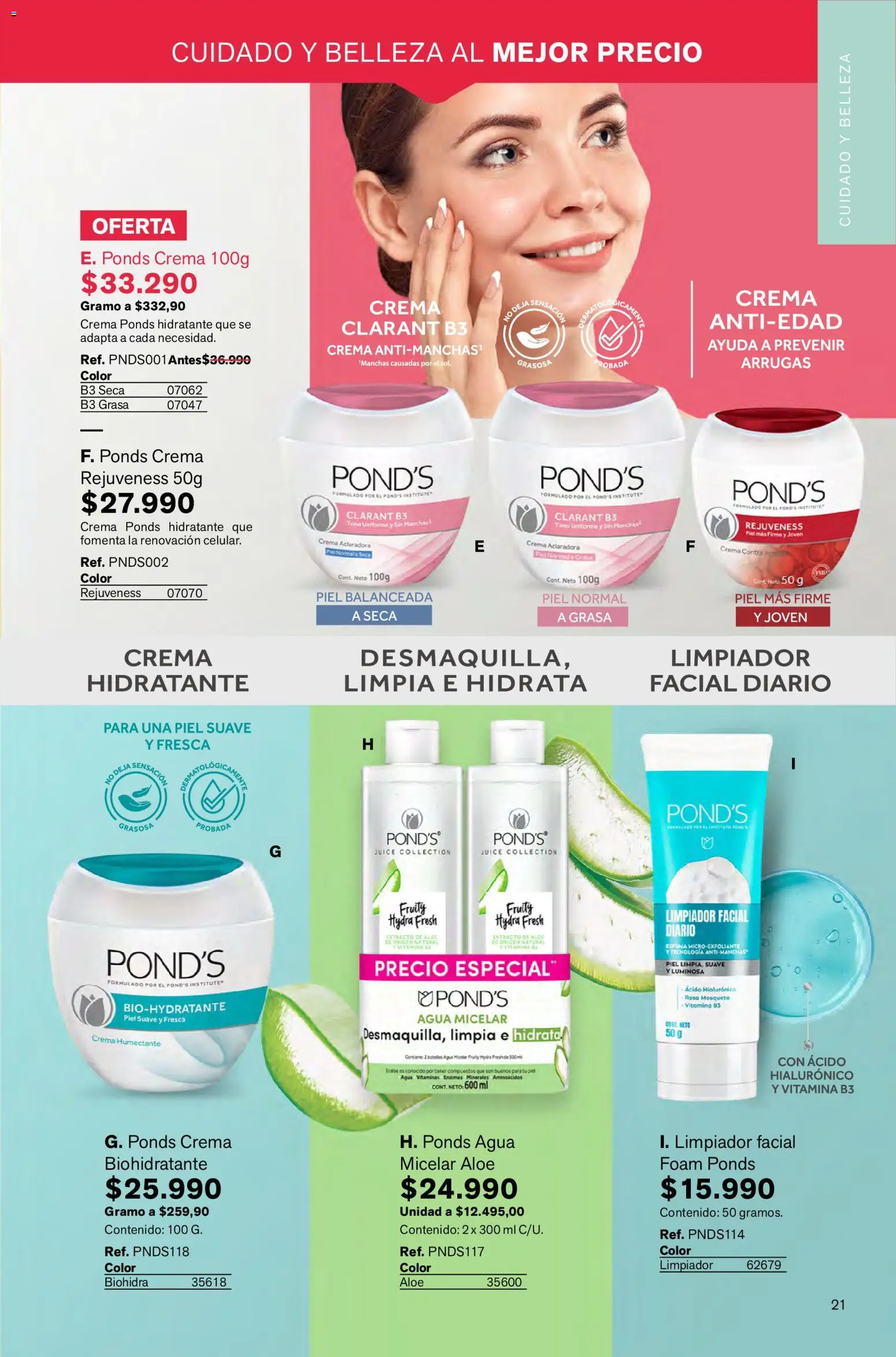 Leonisa revista - valida desde el 02.01.2026 | Página: 21 | Productos: Agua, Espuma, Crema, Vitaminas