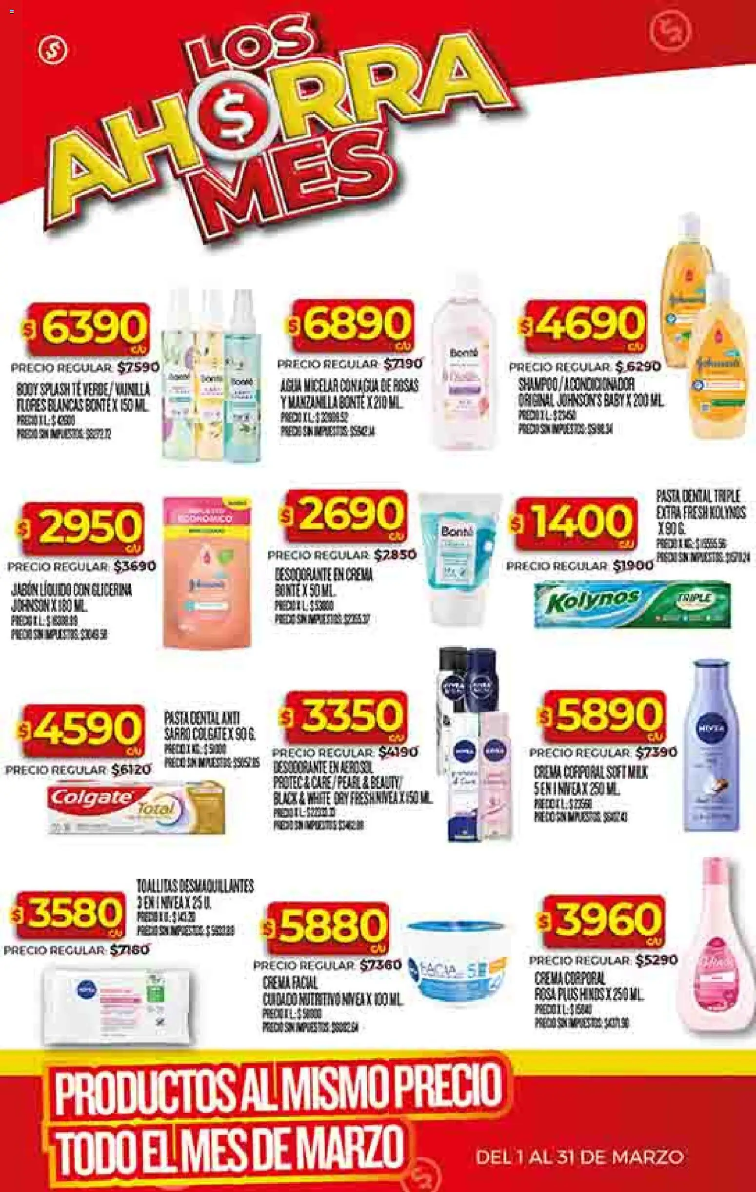Dia - Ofertas - Salta y Jujuy │ válido desde el 04.03.2026 | Página: 44 | Productos: Shampoo, Toallitas desmaquillantes, Pasta, Crema