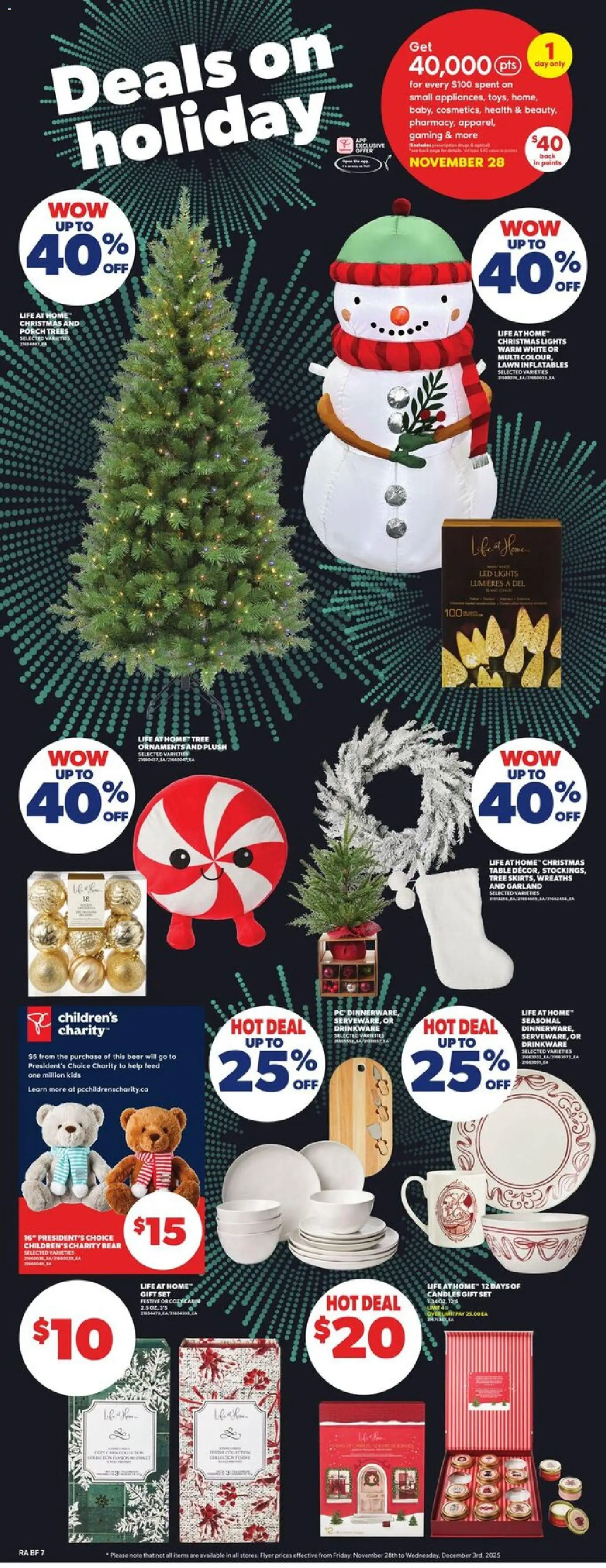 Atlantic Superstore flyer valid from 27.11.2025 | Page: 7 | Products: PC, Table