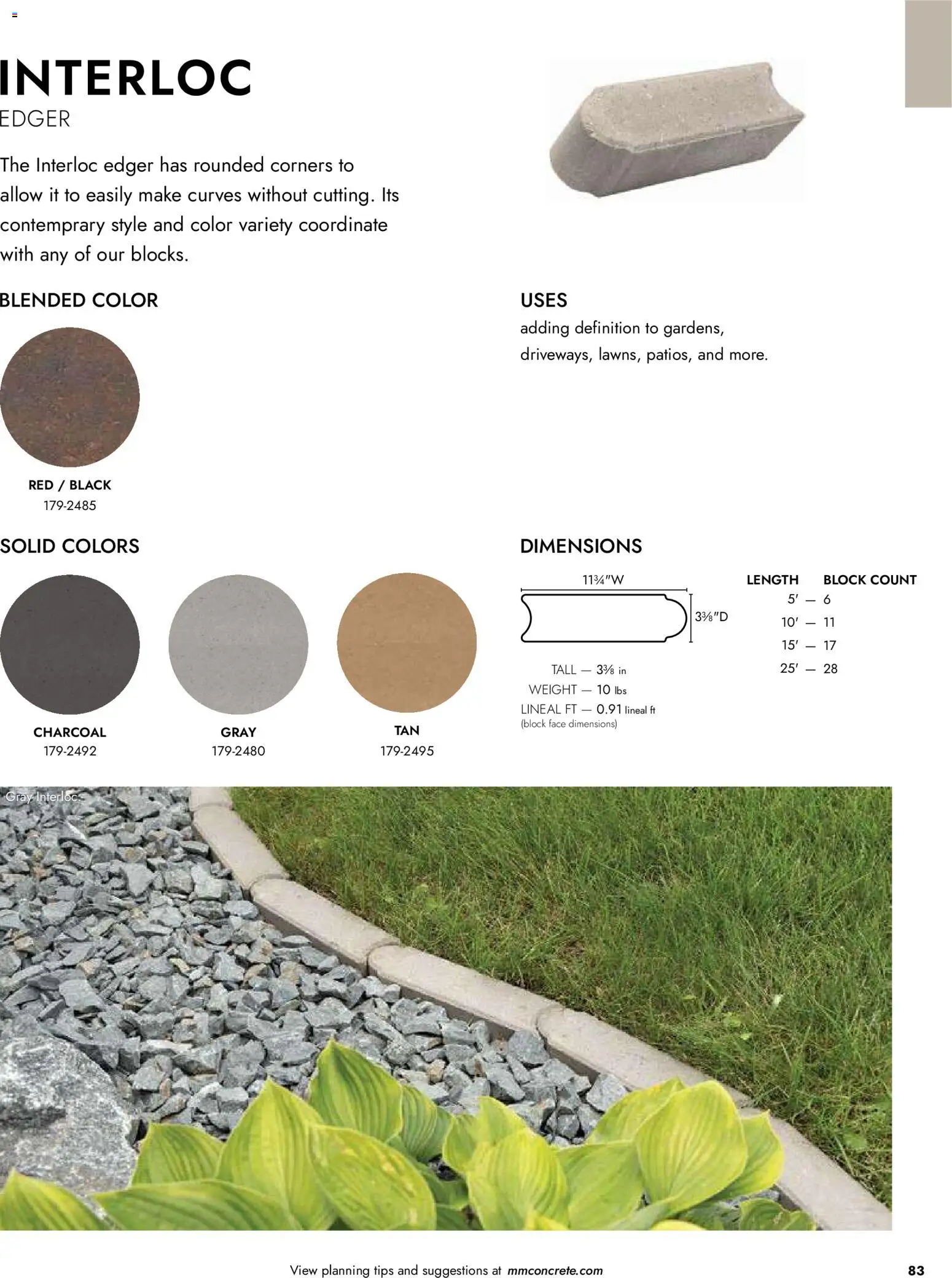 Menards Landscape Catalog - valid from 02.04.2026 | Page: 83 | Products: Edger, Weight