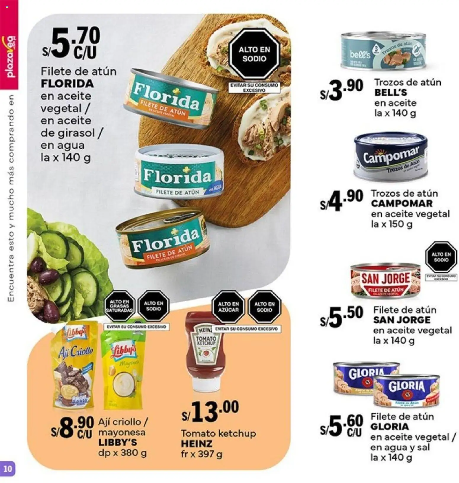 Catálogo Plaza Vea válido desde 23.03.2026 | Página: 10 | Productos: Aceite