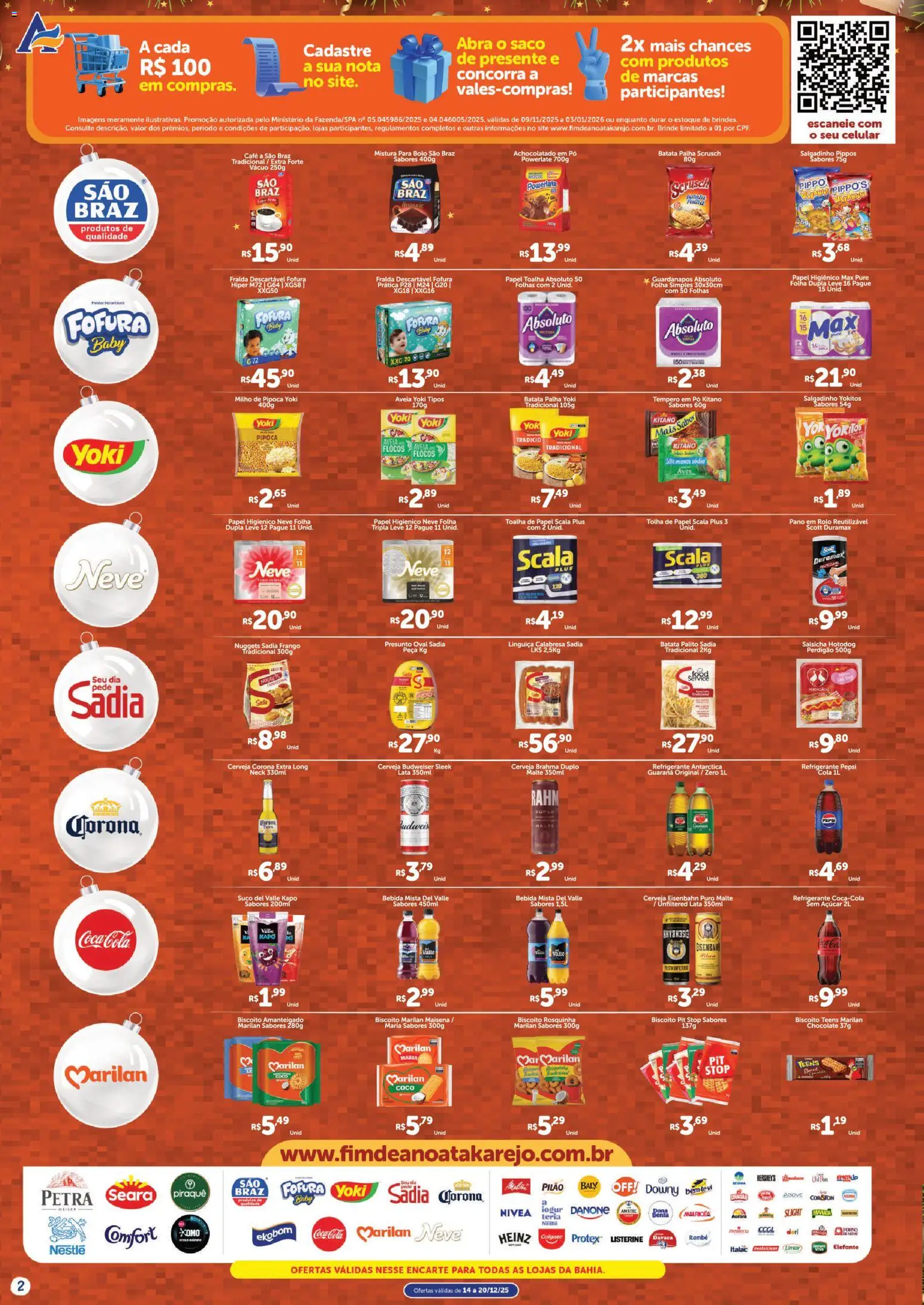 Atakarejo Folheto - válido de 14.12.2025 | Página: 2 | Produtos: Coco, Achocolatado, Eisenbahn, Batata palha