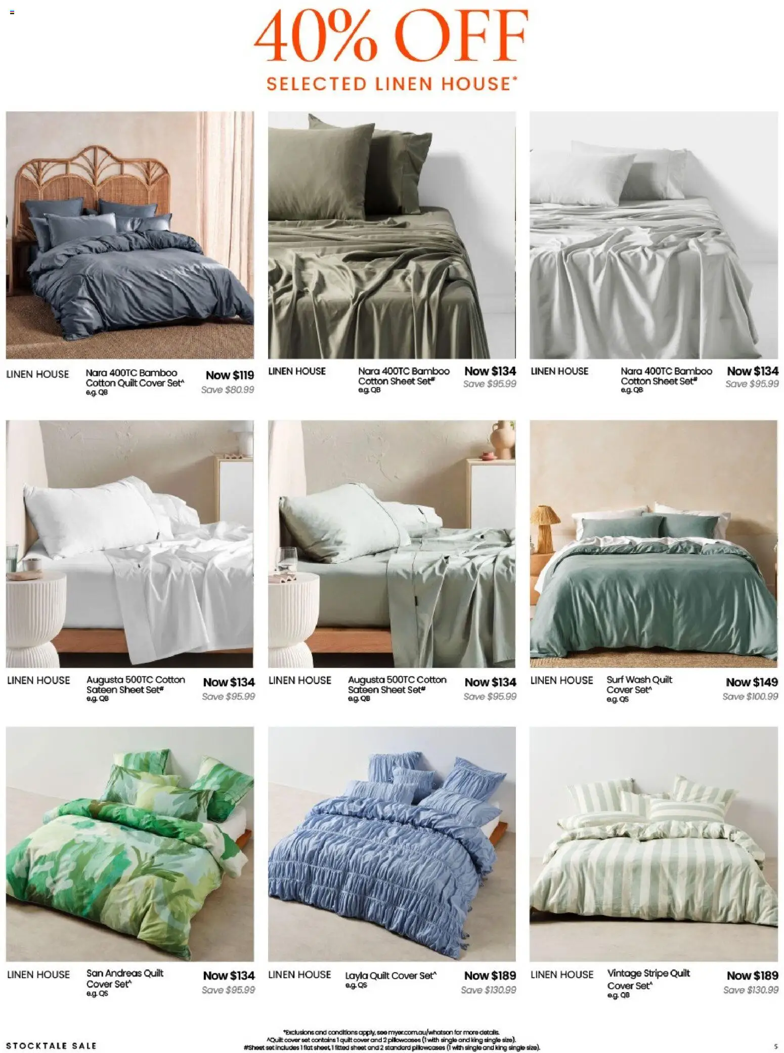 Myer catalogue - valid from 26.12.2025 | Page: 5 | Products: Linen