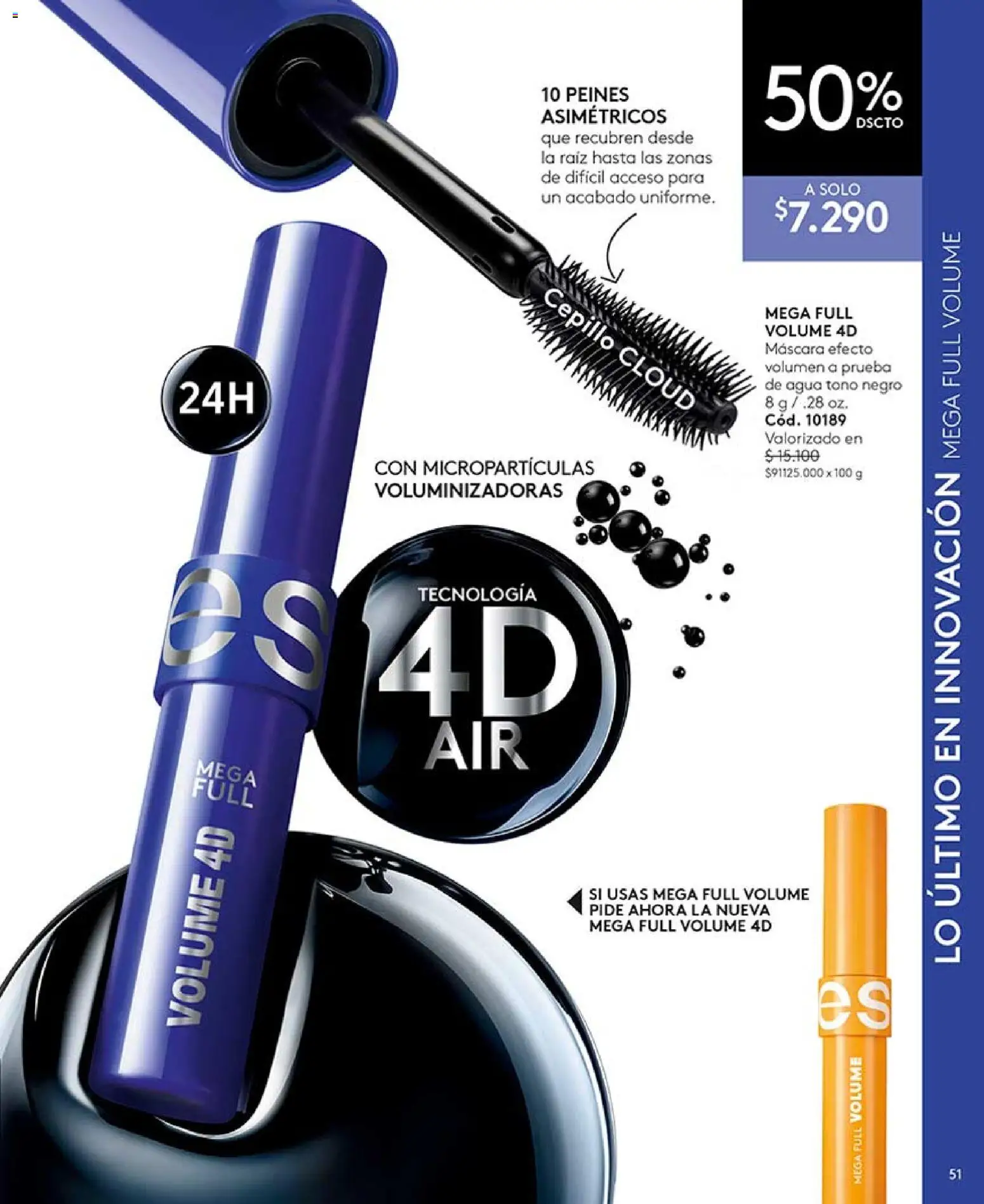 Catálogo Ésika Campaña 7 │ válido desde el 18.04.2026 | Página: 51 | Productos: Agua, Cepillo, Máscara