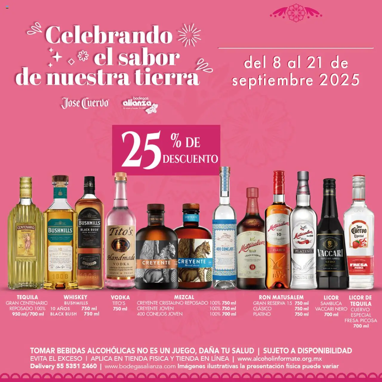 Nuevas ofertas de Bodegas Alianza válidas en toda la República Mexicana desde el 08.09.2025. ¡Encuentra las mejores ofertas en Bodegas Alianza - Catálogo Descuentos Exclusivos! | Página: 4 | Productos: Fresa, Whiskey, Tequila, Vodka