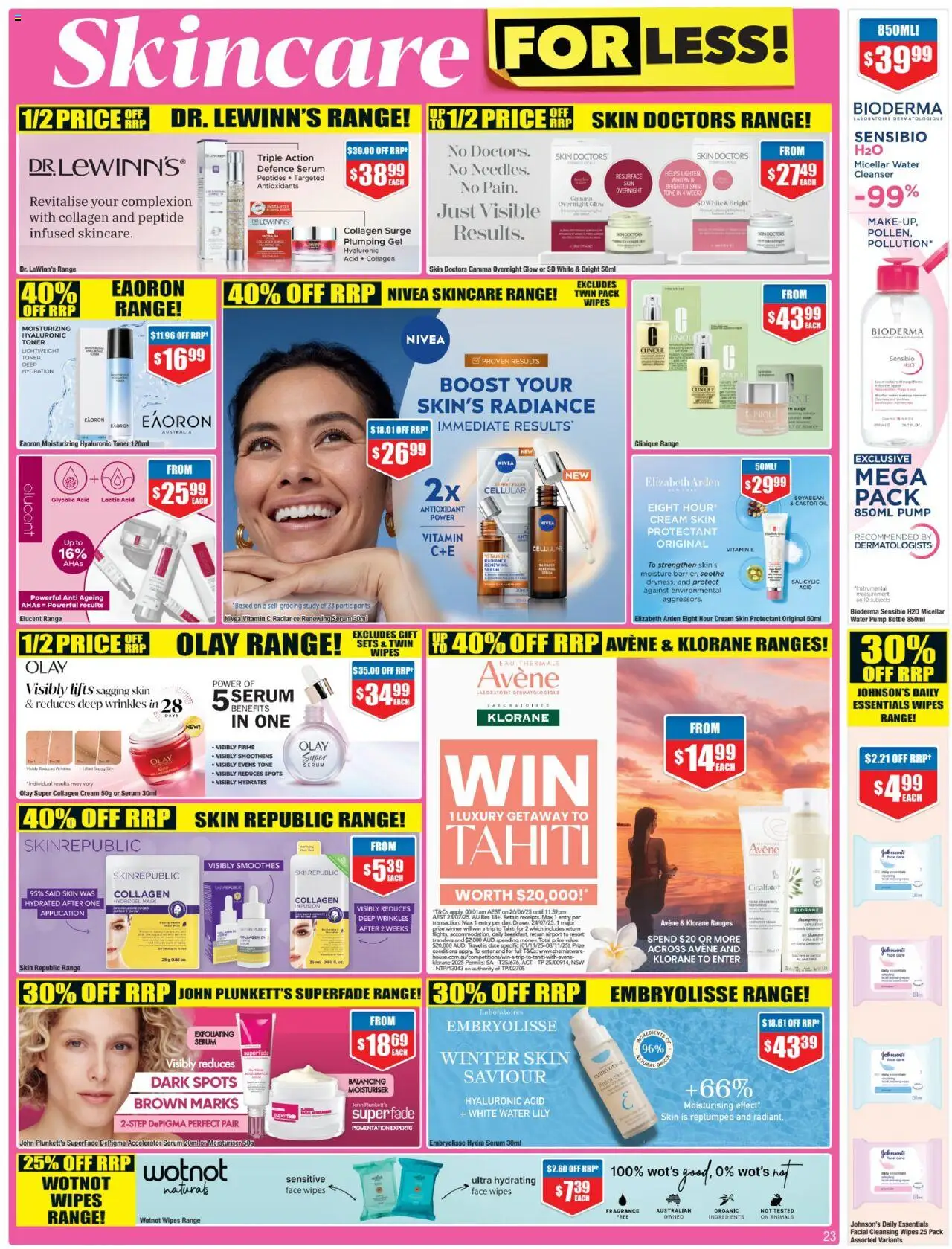 Chemist Warehouse catalogue - valid from 26.06.2025 | Page: 23 | Products: Micellar water, Moisturiser, Water, Water pump