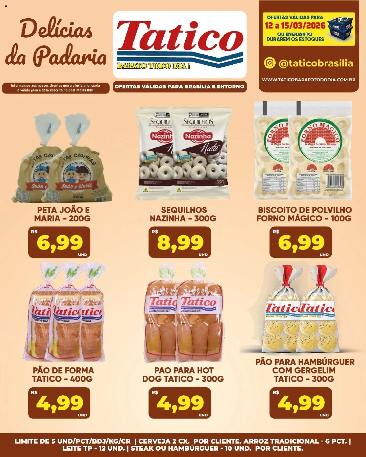 Tatico Folheto - válido de 14.03.2026 | Página: 35 | Produtos: Biscoito, Leite, Cerveja, Hambúrguer