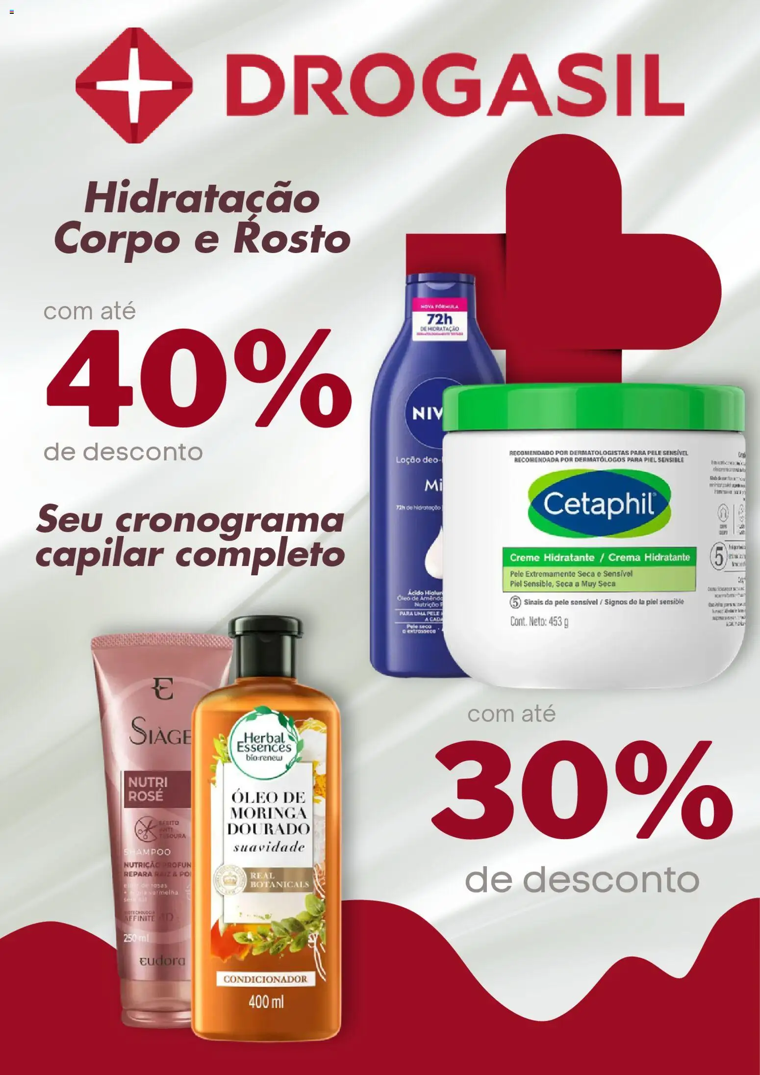 Drogasil Folheto - válido de 16.03.2026 | Página: 1 | Produtos: Shampoo, Condicionador, Óleo, Creme