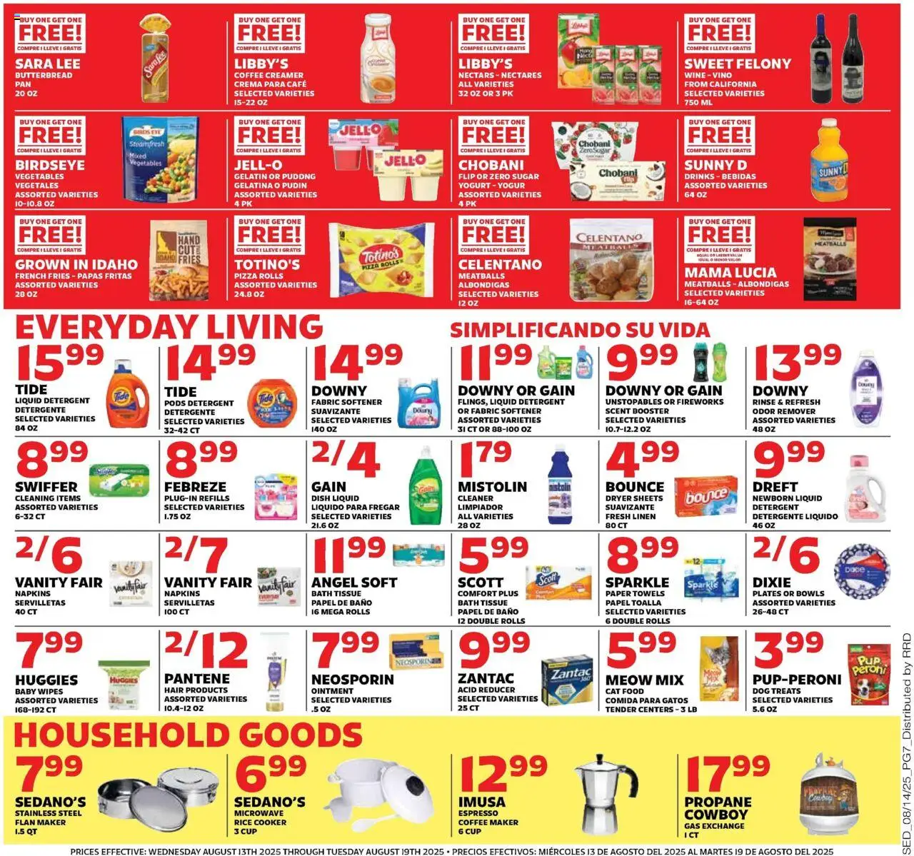 Sedano's Weekly Ad - valid from 13.08.2025 | Page: 7 | Products: Yogurt, Microwave, Rice, Dryer