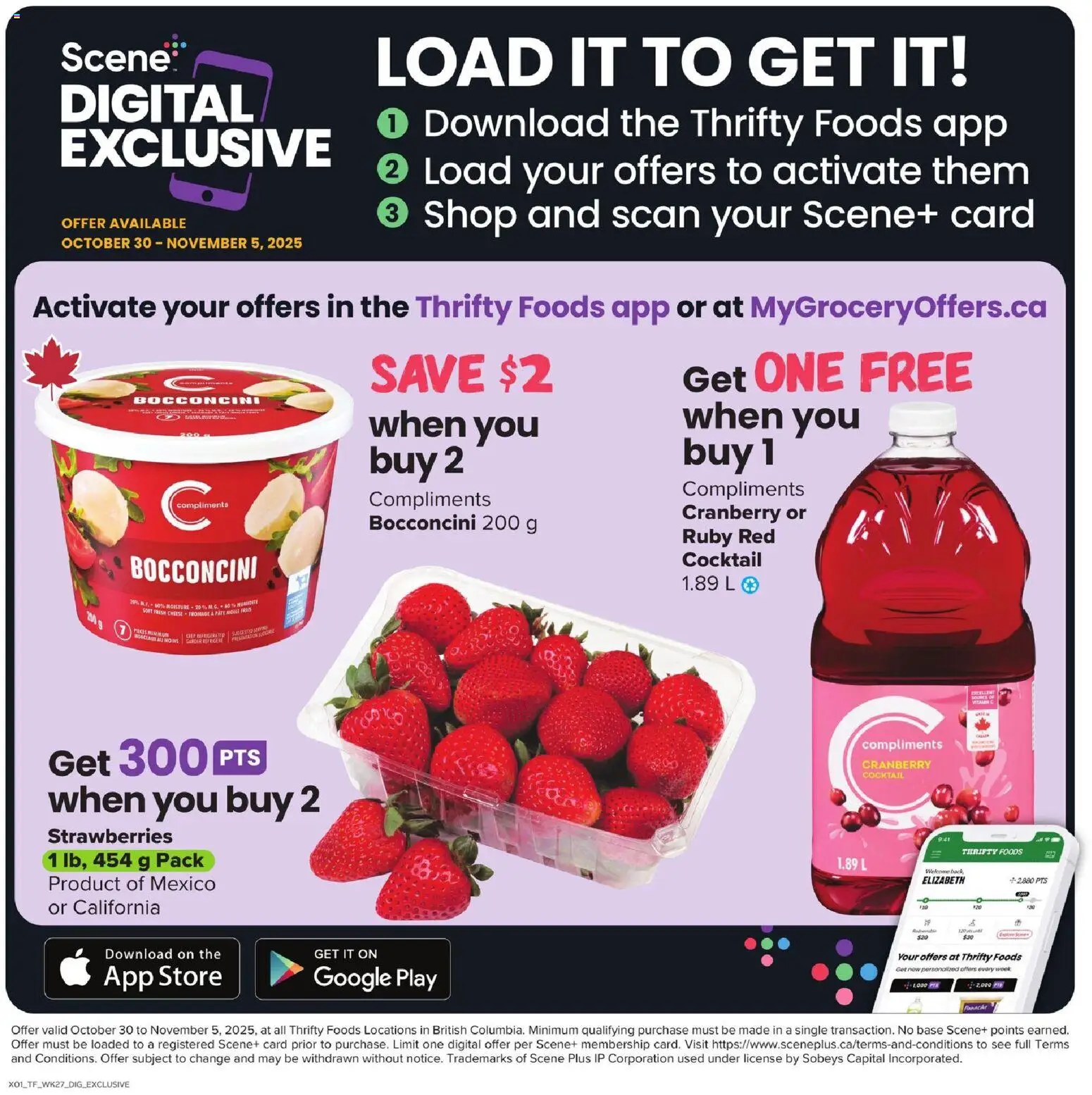 Thrifty Foods flyer valid from 30.10.2025 | Page: 13 | Products: Strawberries