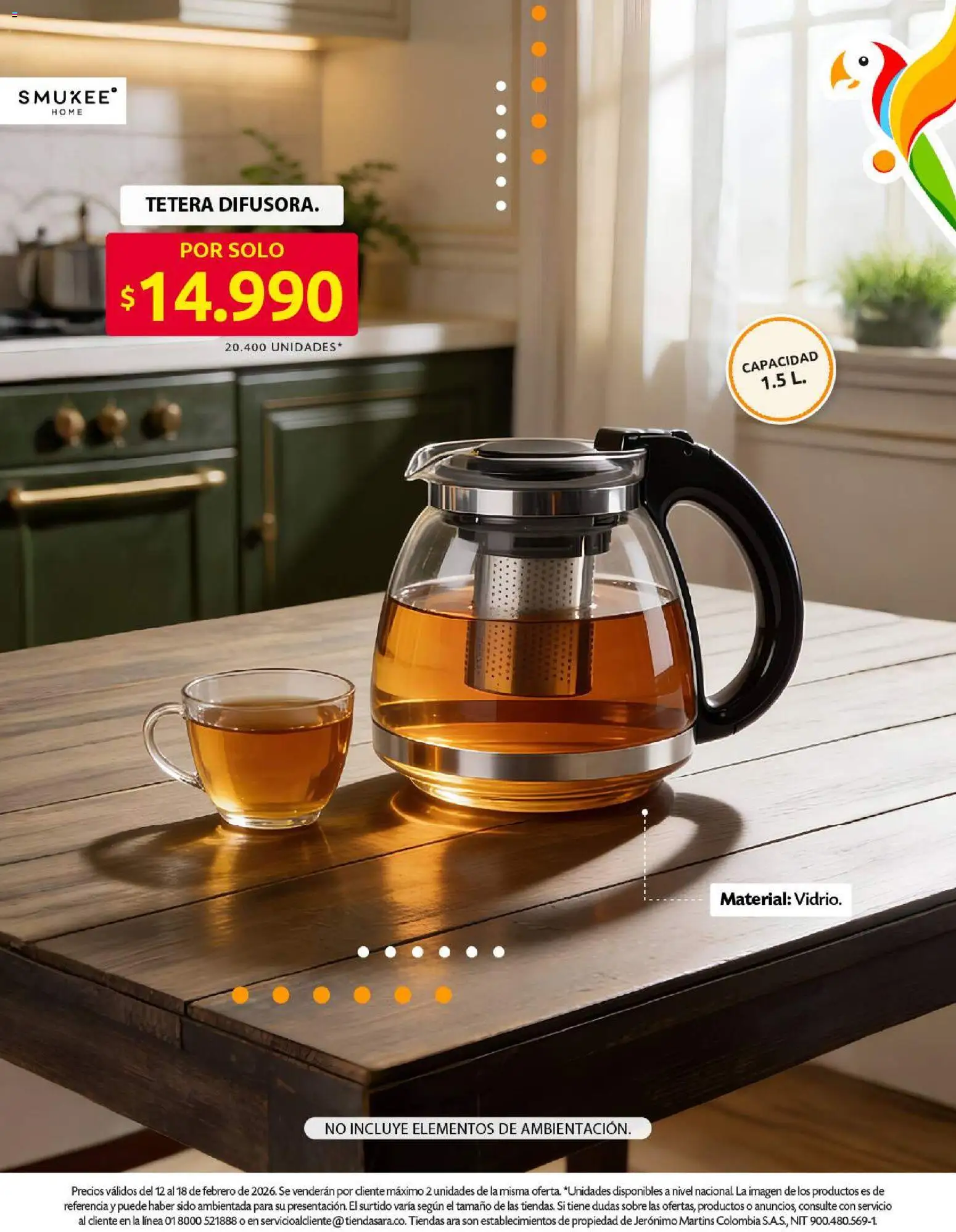 Ara revista - valida desde el 12.02.2026 | Página: 8 | Productos: Sobre, Tetera