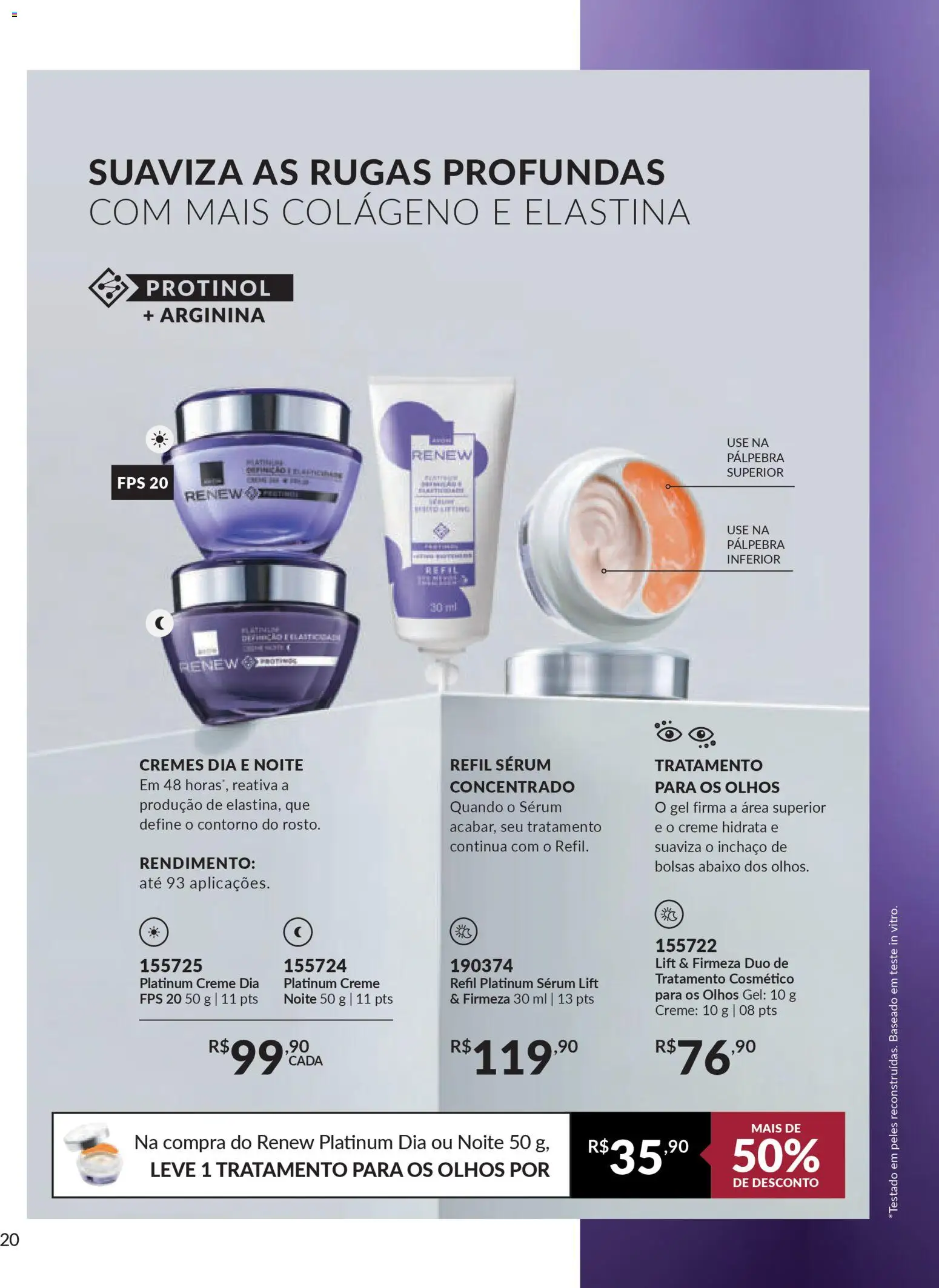 Avon Folheto - válido de 15.01.2026 | Página: 20 | Produtos: Colágeno, Sérum, Creme, Toner