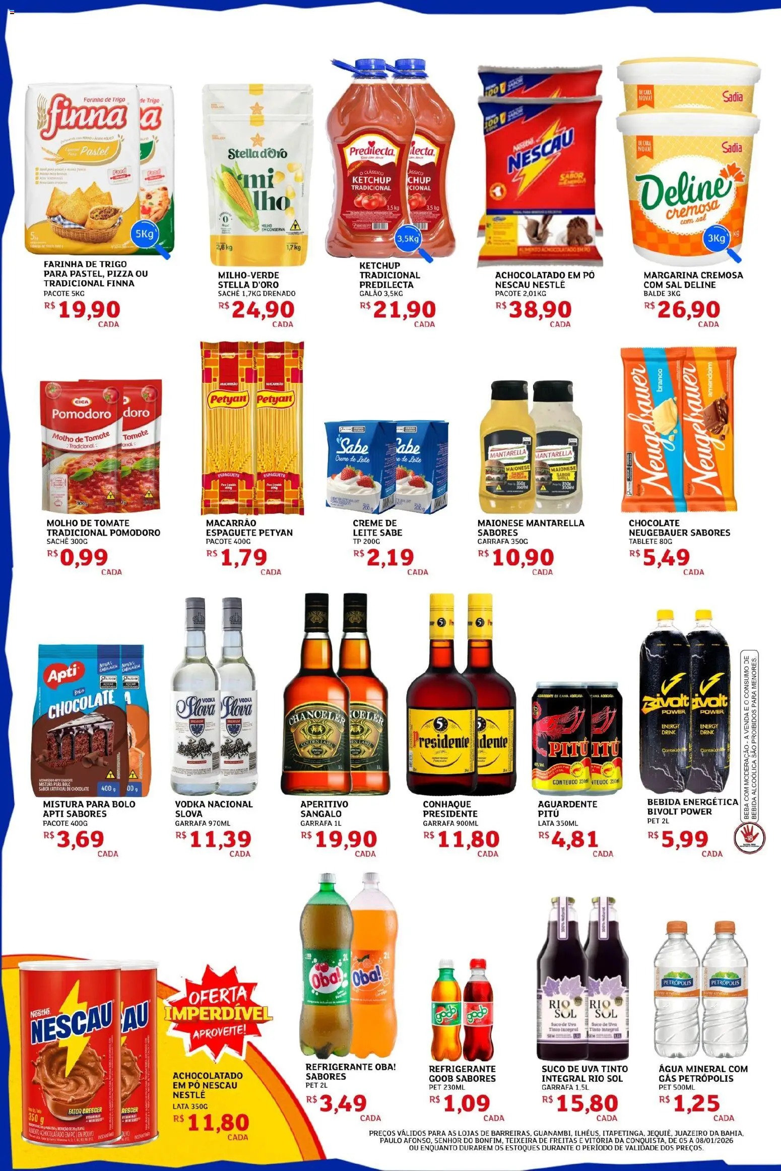 Assaí Atacadista Folheto - válido de 05.01.2026 | Página: 2 | Produtos: Achocolatado, Creme, Refrigerante, Maionese
