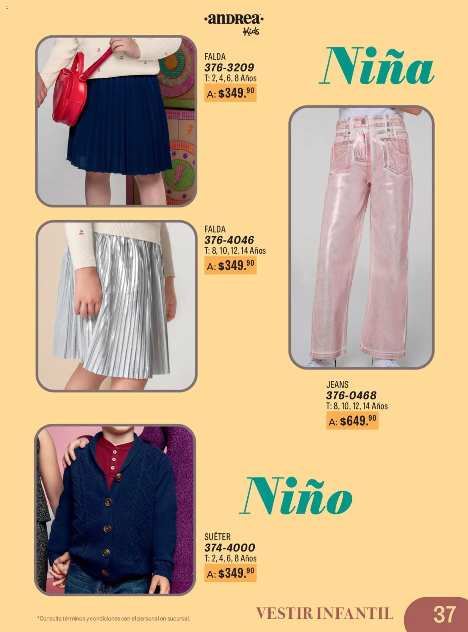 Nuevas ofertas de Andrea válidas en toda la República Mexicana desde el 11.01.2026. ¡Encuentra las mejores ofertas en Andrea catálogo Para Las Fiestas! | Página: 37 | Productos: Suéter, Falda
