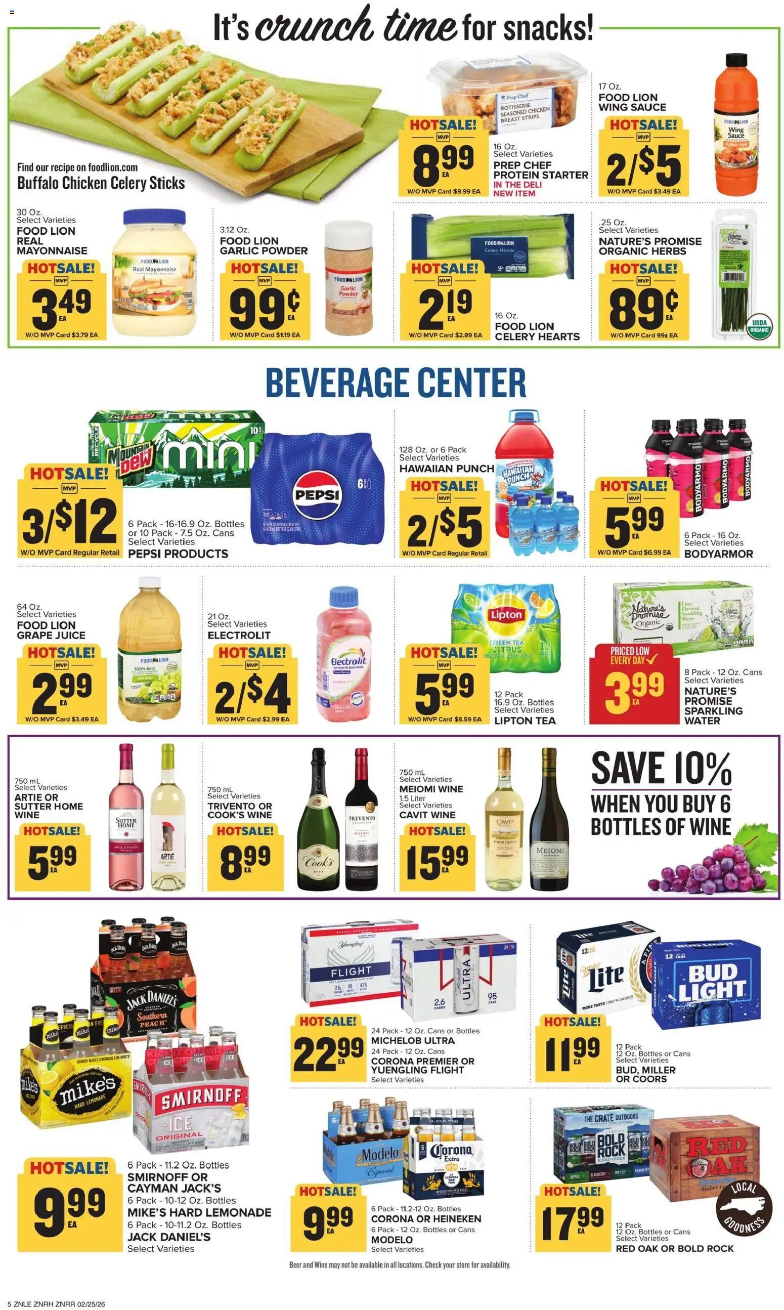 Food Lion Weekly Ad - valid from 25.02.2026 | Page: 10 | Products: Green Tea, Starter, Garlic, Peach