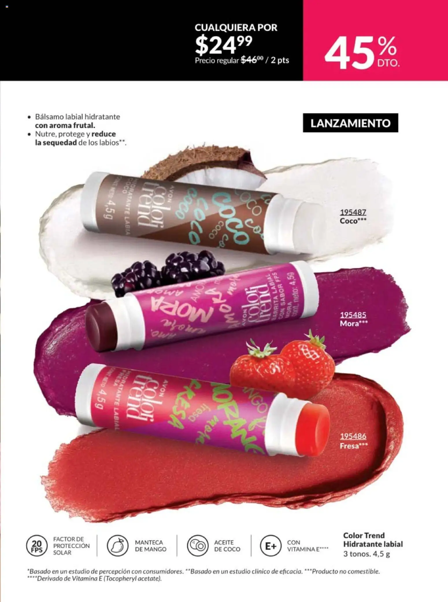 Nuevas ofertas de AVON válidas en toda la República Mexicana desde el 10.01.2026. ¡Encuentra las mejores ofertas en AVON campaña 2 2026! | Página: 65 | Productos: Fresa, Mango, Aceite, Bálsamo